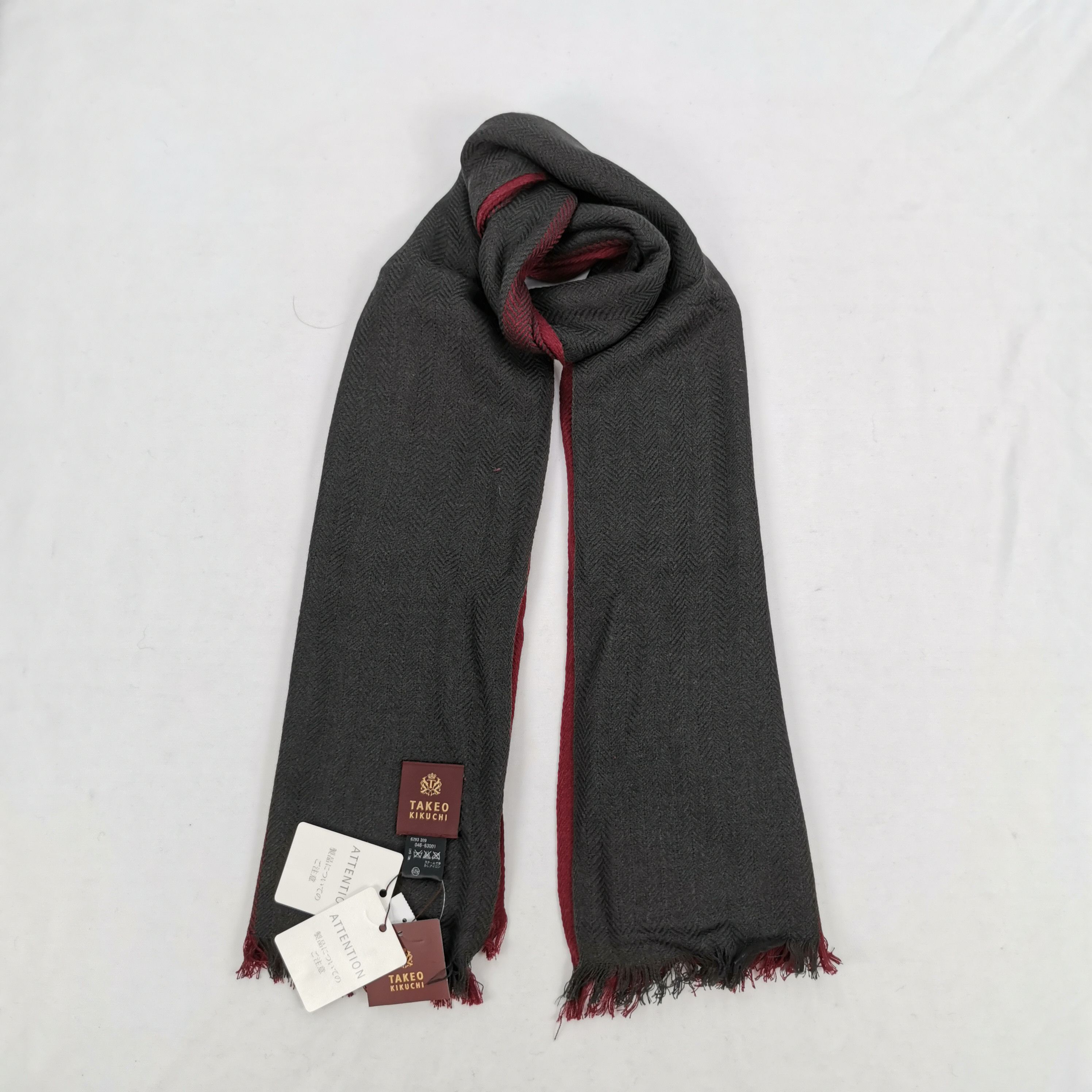Japanese Brand NWT Vintage Takeo Kikuchi Scarf Stoles Japanese Scarves Size ONE SIZE - 1 Thumbnail