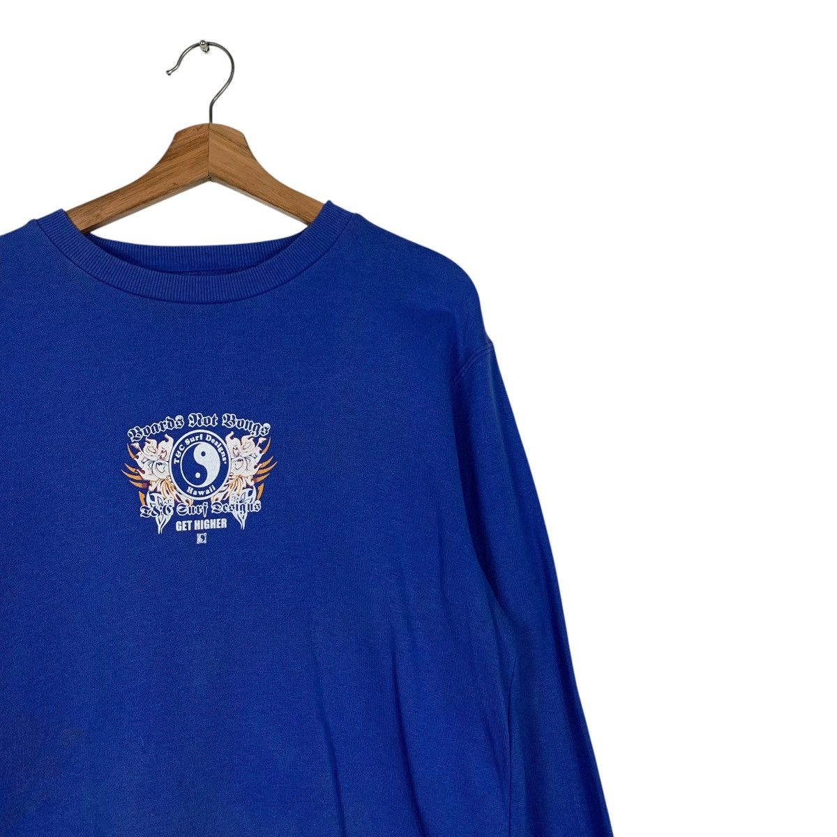 Japanese Brand T&C SURF DESIGNS Hawaii Taichi Big Logo Sweatshirt #1922-C83 Size US M / EU 48-50 / 2 - 7 Thumbnail
