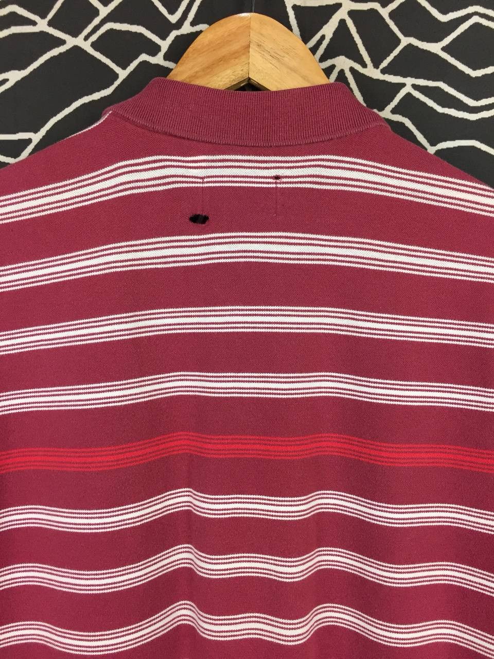 Sergio Tacchini Sergio Tacchini Embroidered Logo Casual Striped Polo Shirt Size US XL / EU 56 / 4 - 5 Thumbnail