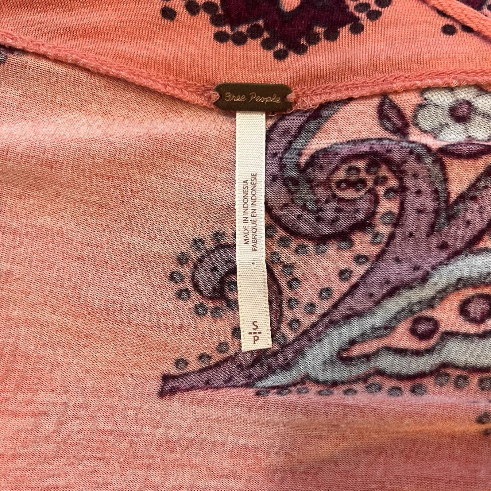 Free People Free People Maui Wowie Printed Knit Top $78 Small Passion F Size S / US 4 / IT 40 - 8 Thumbnail