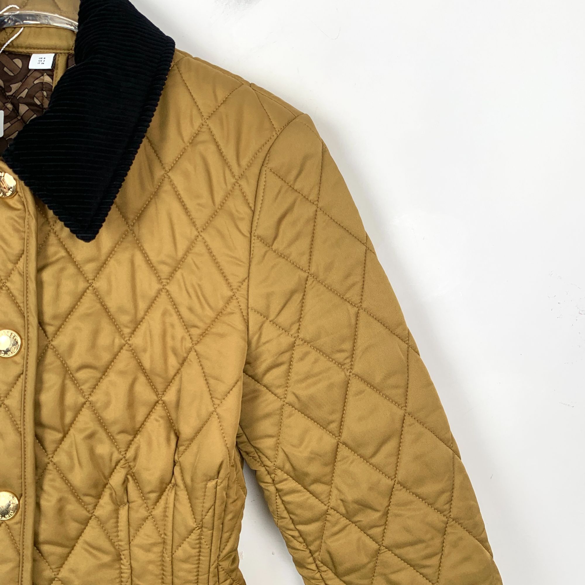 Burberry Burberry Brown Diamond Check Pattern Collar Waist-Tie Cotton Size XS / US 0-2 / IT 36-38 - 2 Thumbnail