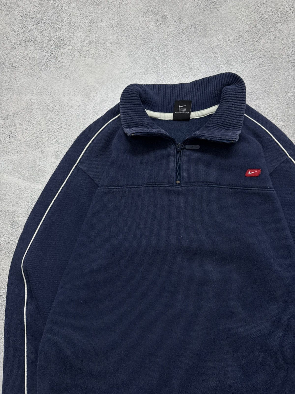 Nike Vintage Y2K Nike Mini Swoosh 1/3 Zip Hoodie 00’s Size US S / EU 44-46 / 1 - 6 Thumbnail