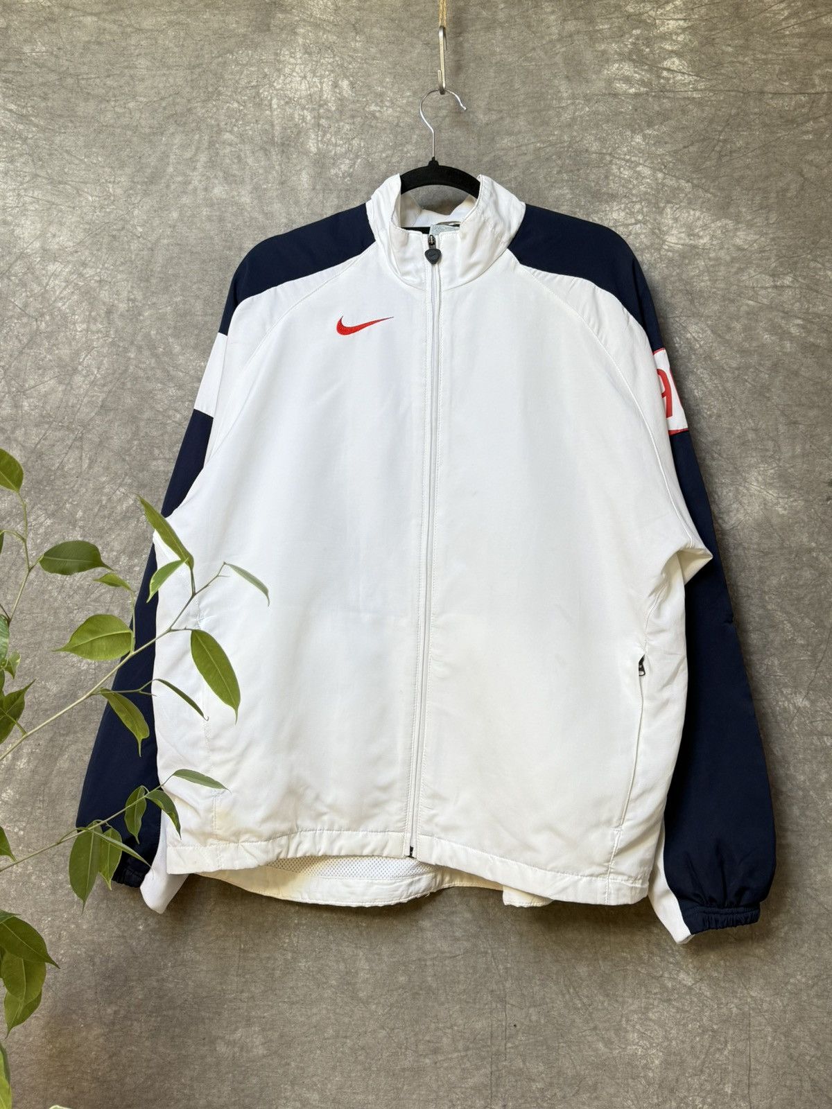 Nike × Vintage Vintage Nike jacket T90 nylon Y 2K oversize swoosh logo Size US L / EU 52-54 / 3 - 1 Thumbnail