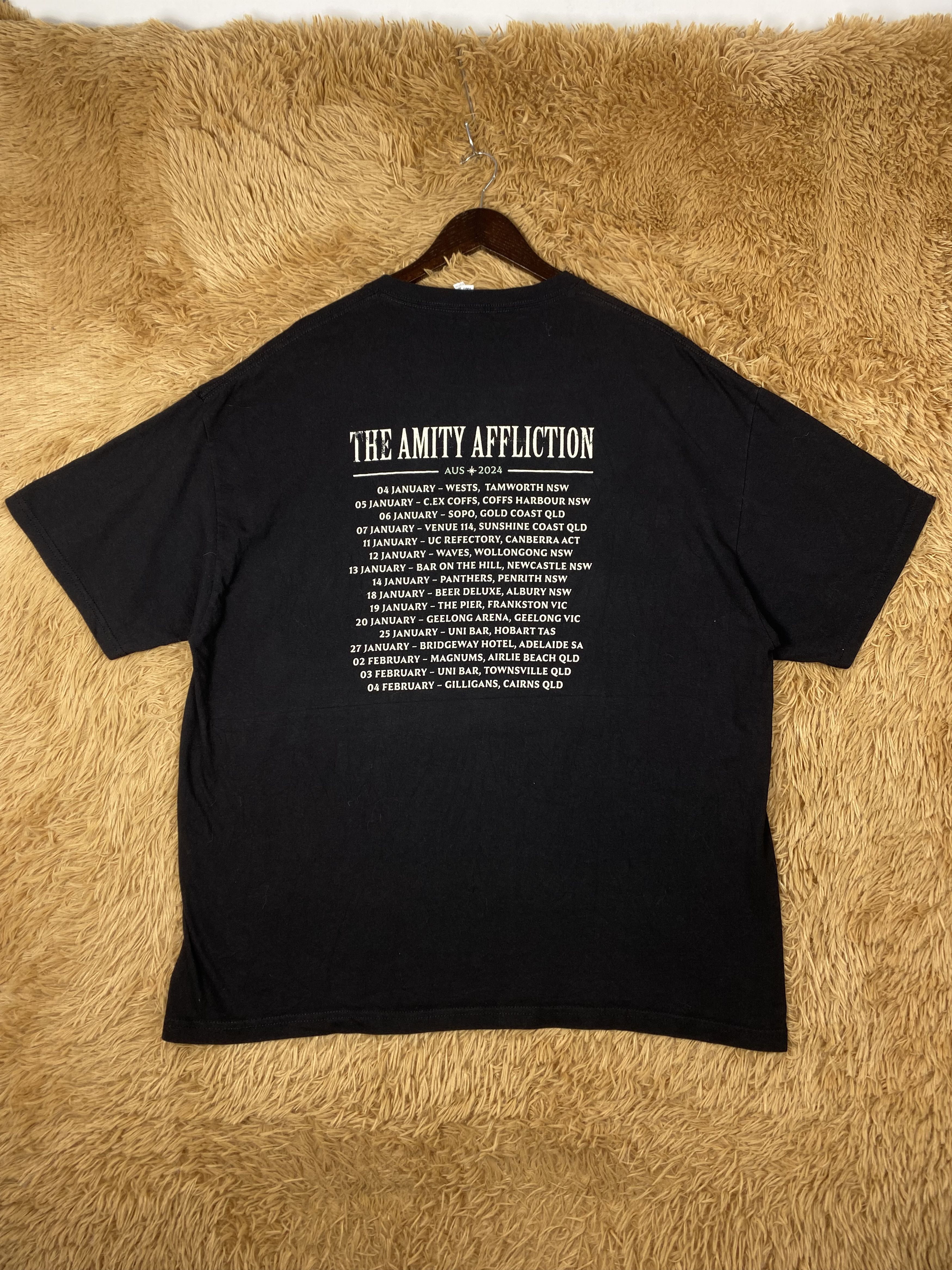 Band Tees Vintage The Amity Affliction Shorts Sleeve T-Shirts PT0097 Size US XL / EU 56 / 4 - 4 Thumbnail