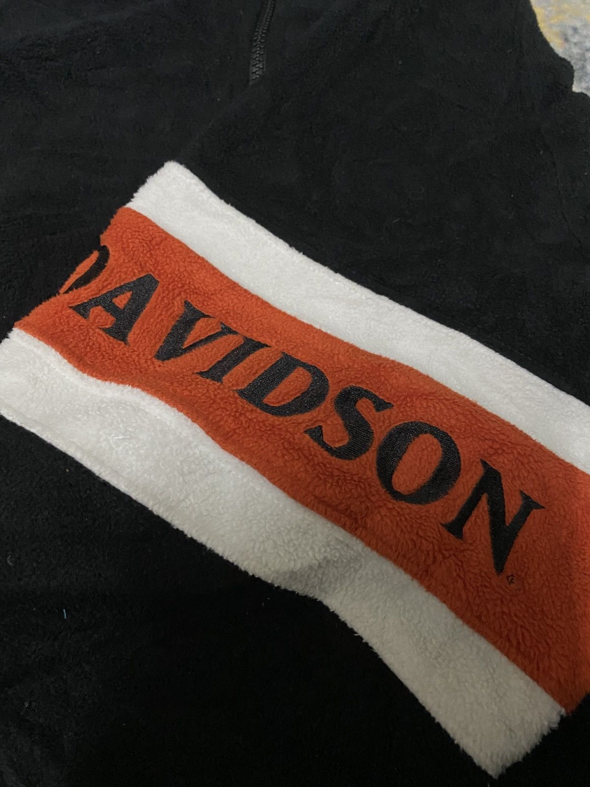 Harley Davidson × Vintage Vintage Harley Davidson 1/3 Zip Fleece Jacket Size US L / EU 52-54 / 3 - 4 Thumbnail