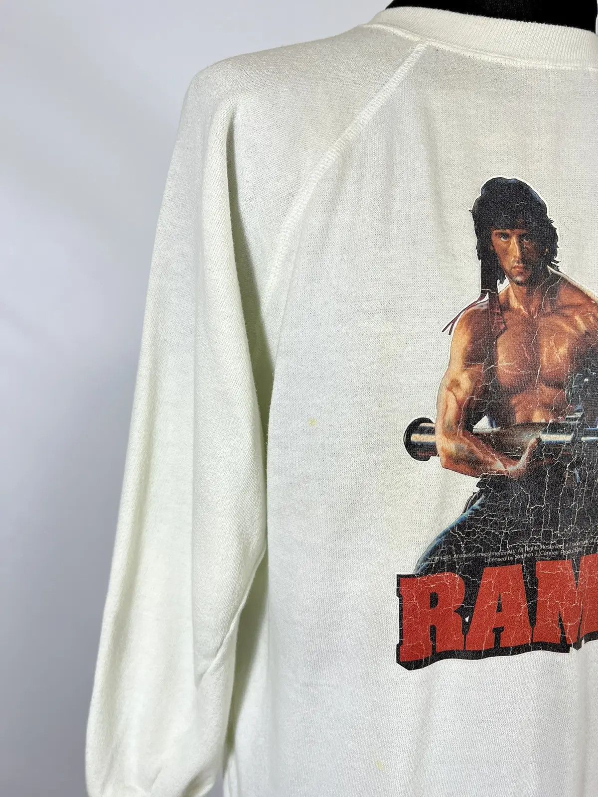 Vintage Vintage 1985 Movie Rambo sweatshirt Size US M / EU 48-50 / 2 - 3 Thumbnail