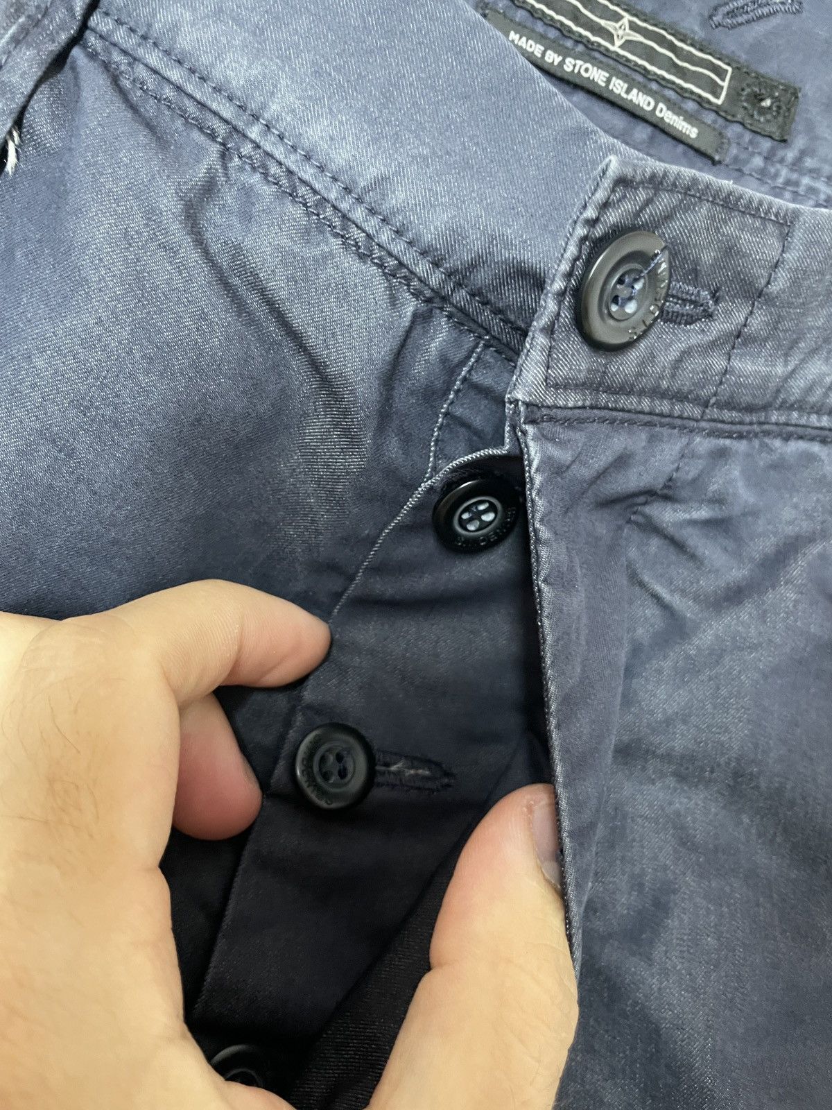 Stone Island vintage Stone Island Denims Chino Shorts Navy Size US 33 - 7 Thumbnail