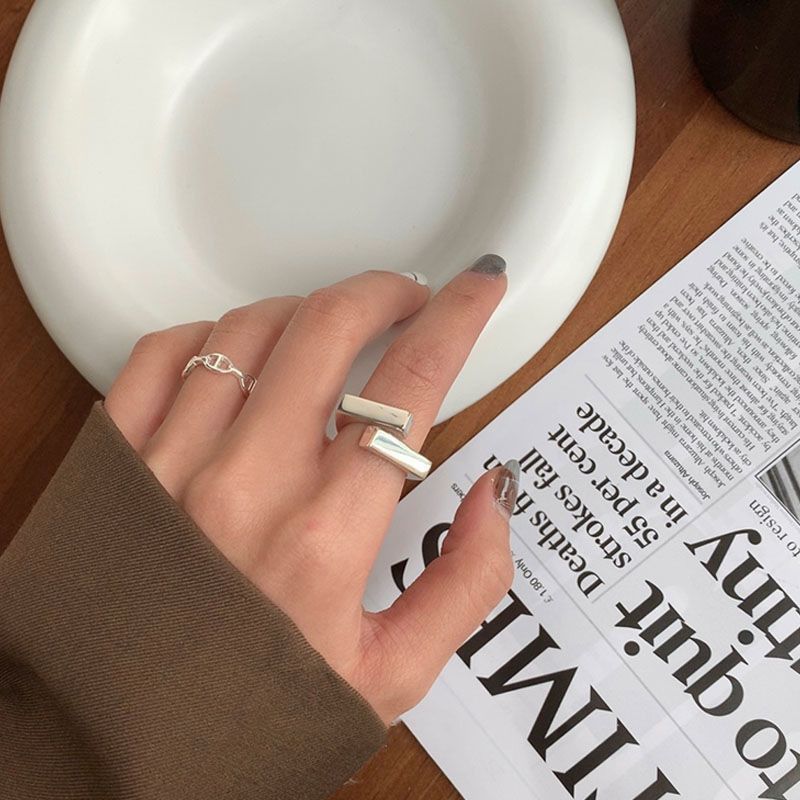 Jewelry New Design Jewelry Rings Open Size Chrome Ring (Size 7-13) Size ONE SIZE - 3 Thumbnail