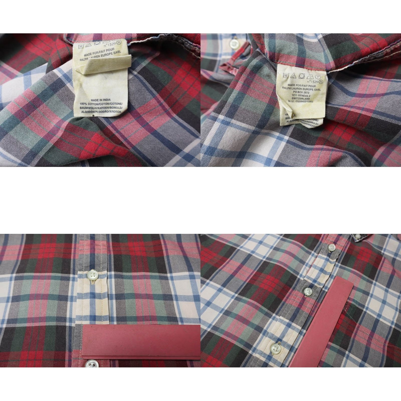 Ralph Lauren RALPH LAUREN Denim & Supply Shirt Men's MEDIUM Button-Down Plaid Multi Collar Size US M / EU 48-50 / 2 - 8 Thumbnail