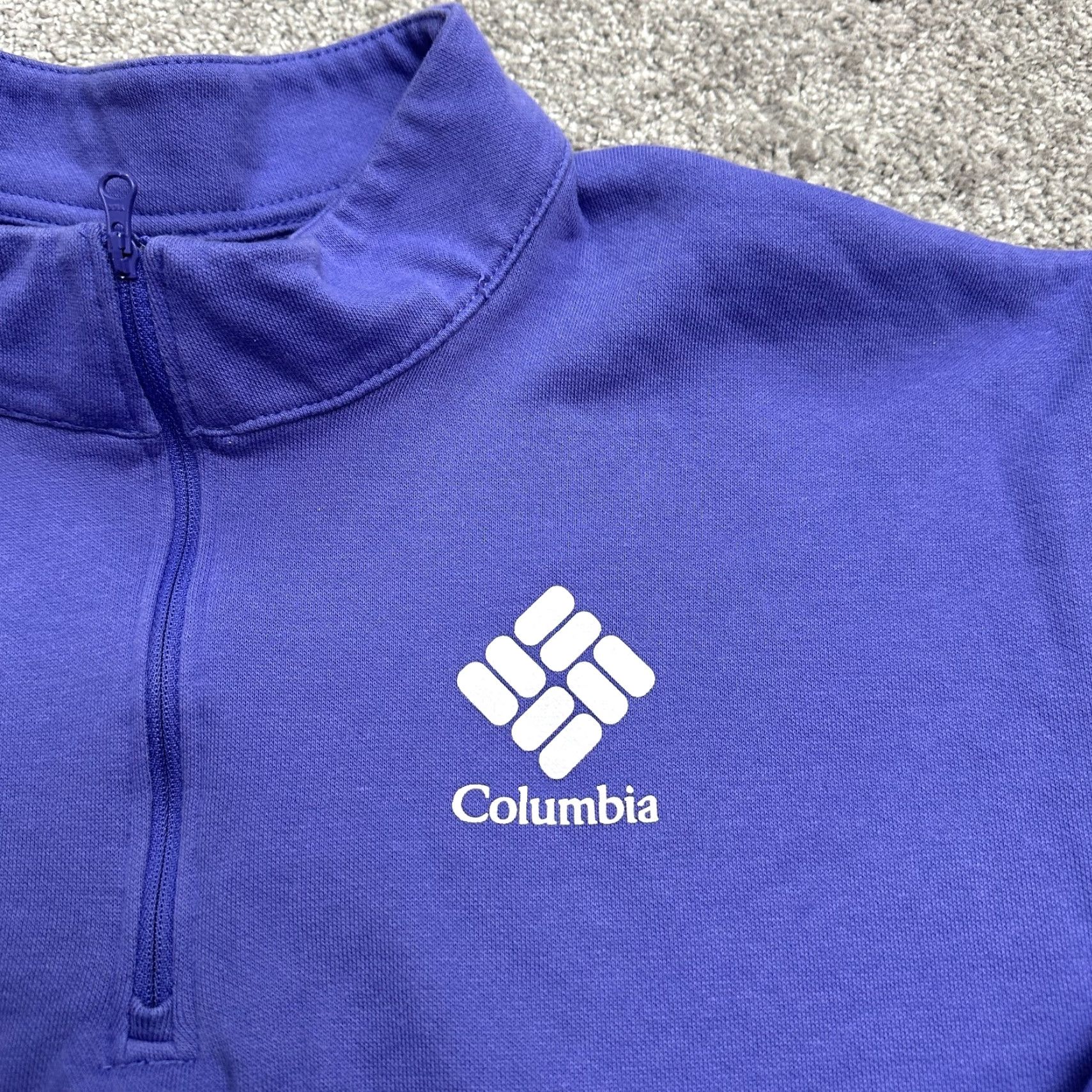KangaROOS COLUMBIA 1/4 Zip Sweatshirt Womens Plus 2X Purple Fleece Casual Kangaroo Pocket Activewear Size XXL / US 16-18 / IT 52-54 - 4 Thumbnail
