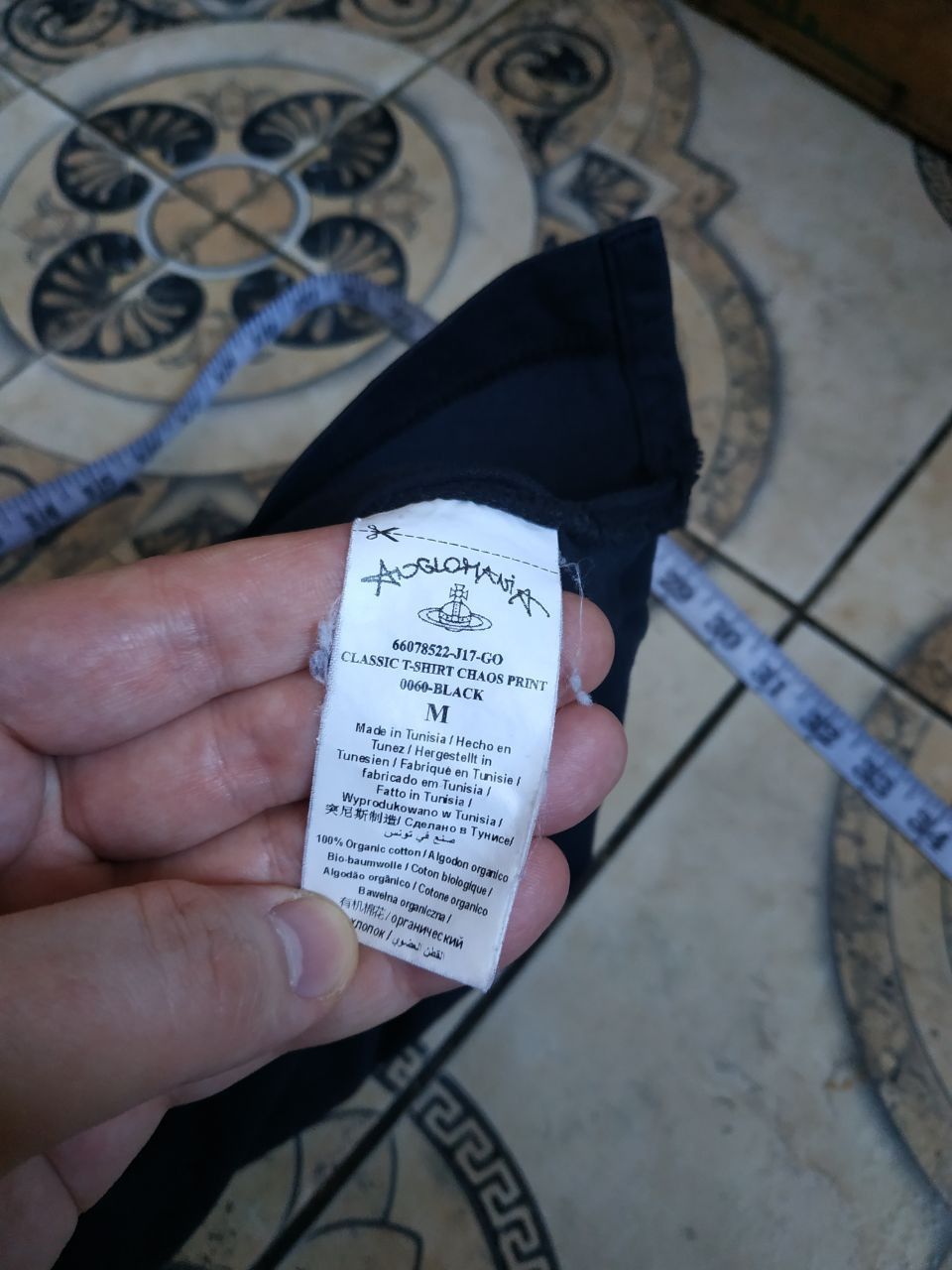 Vivienne Westwood Vivienne Westwood Anglomania "CHAOS" T-Shirt Black Organic Size US M / EU 48-50 / 2 - 7 Thumbnail