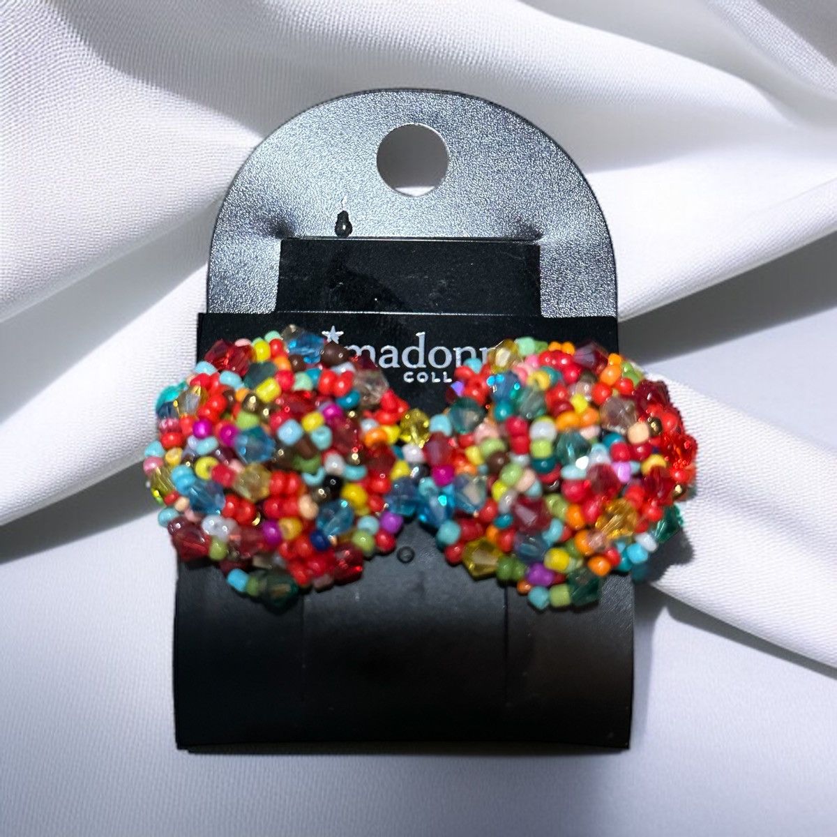 Other Prima donna multicolor seed bead button post earrings Size ONE SIZE - 2 Thumbnail