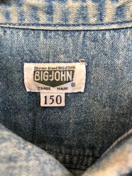 Big John Vintage Big John Denim Button Up Shirt Size US S / EU 44-46 / 1 - 3 Thumbnail