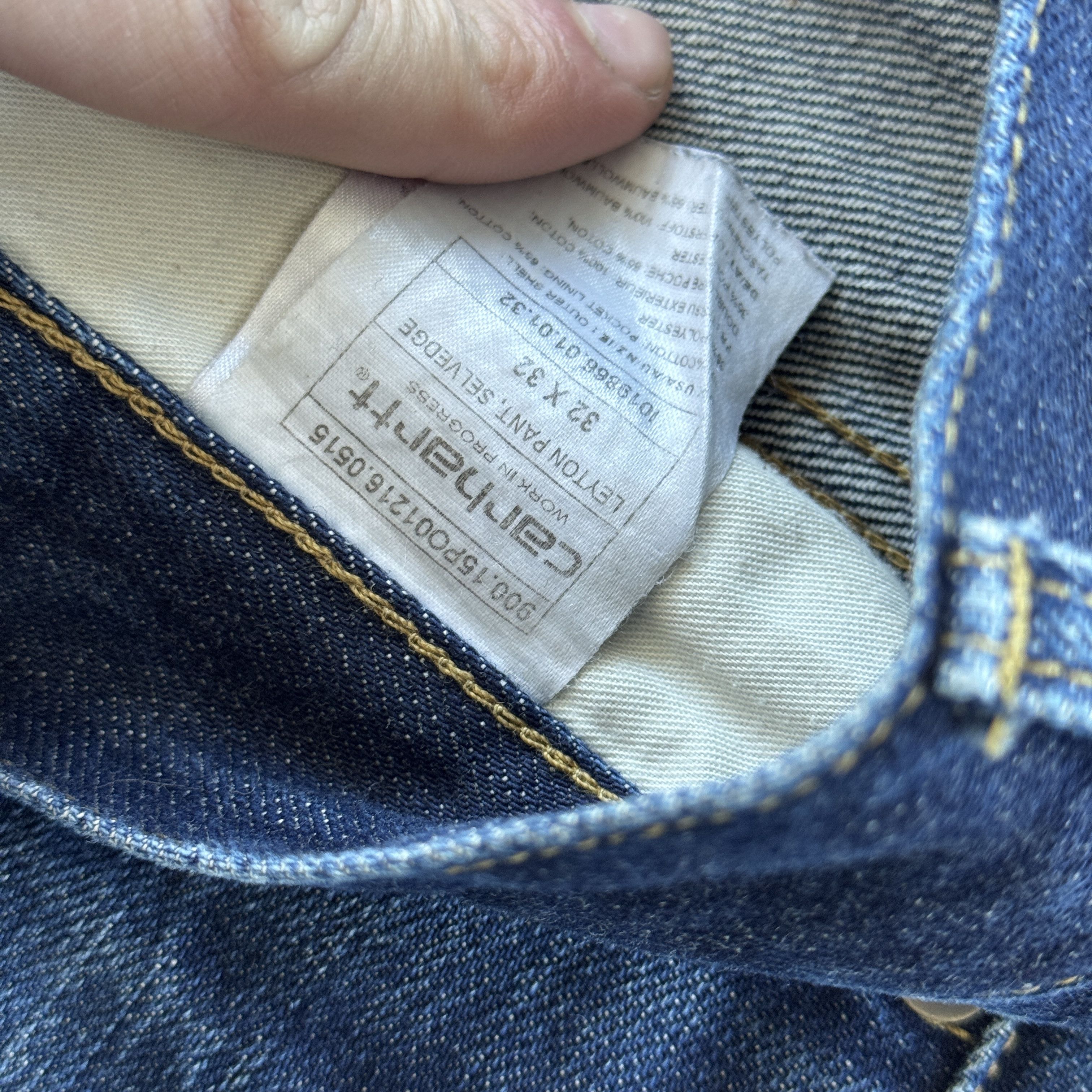 Carhartt Vintage Carhartt Leyton Pant Selvedge Denim Jeans Size US 32 / EU 48 - 7 Thumbnail