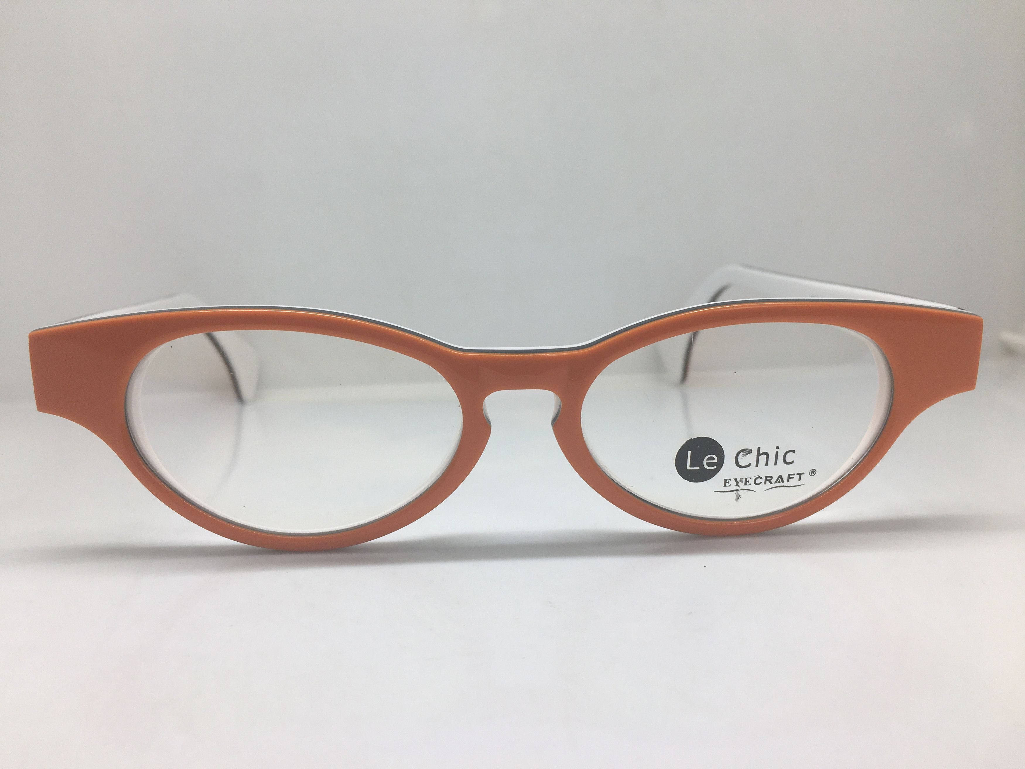 Other EYECRAFT Orange White Cateye Eyeglasses Frame Size ONE SIZE - 1 Thumbnail
