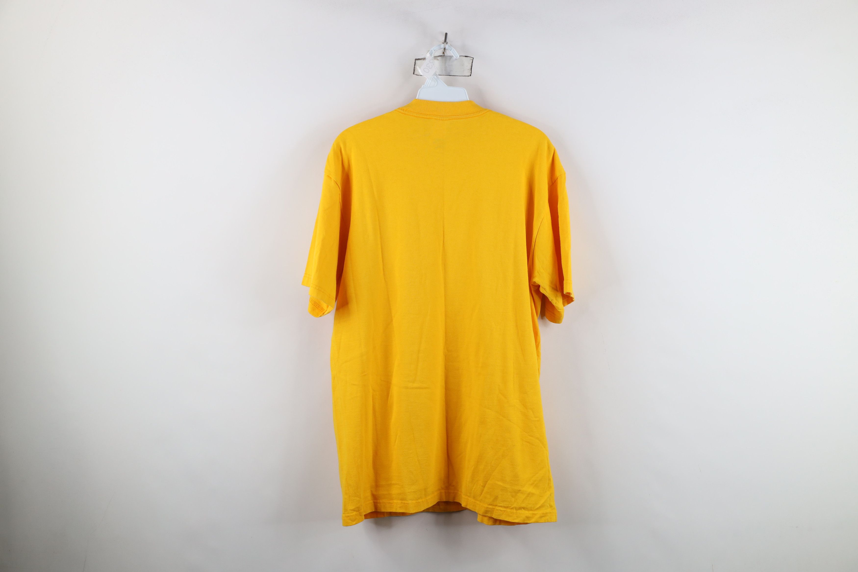 Dickies Vintage 90s Dickies Spell Out Pocket T-Shirt Yellow Cotton Size US L / EU 52-54 / 3 - 10 Thumbnail