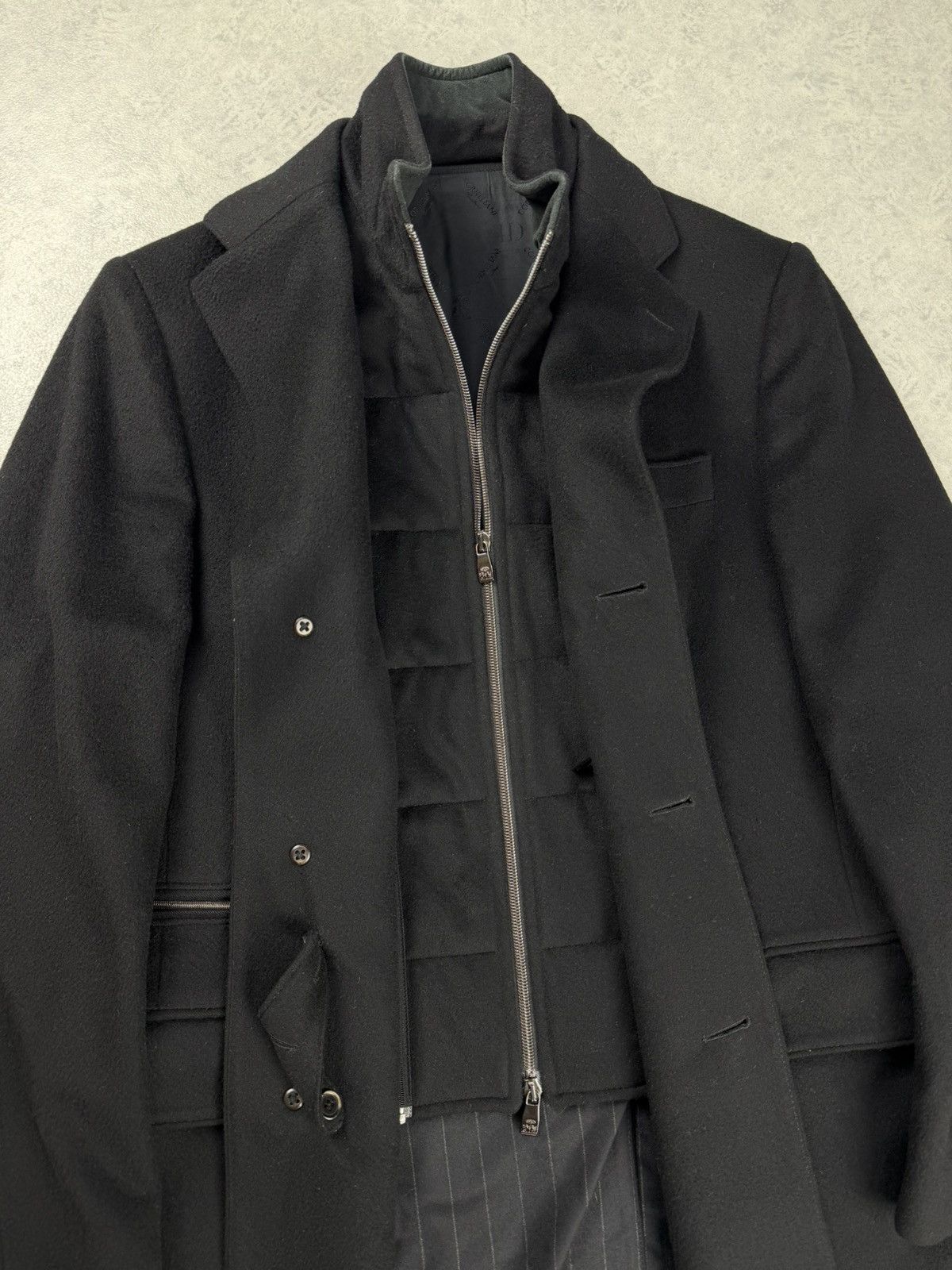 Corneliani Corneliani ID Men’s Wool Coat Jacket Black Size 48R Size US M / EU 48-50 / 2 - 7 Thumbnail