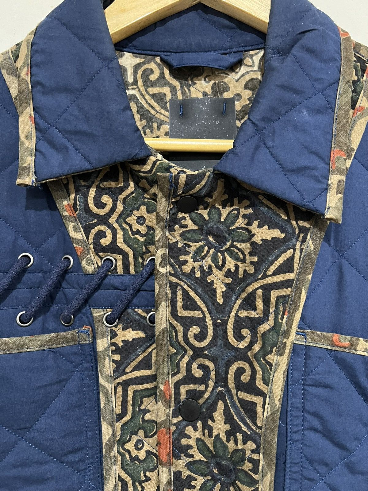 Craig Green Craig Green AW17 Tapestry Laced Navy Block Print Jacket Size US S / EU 44-46 / 1 - 3 Thumbnail