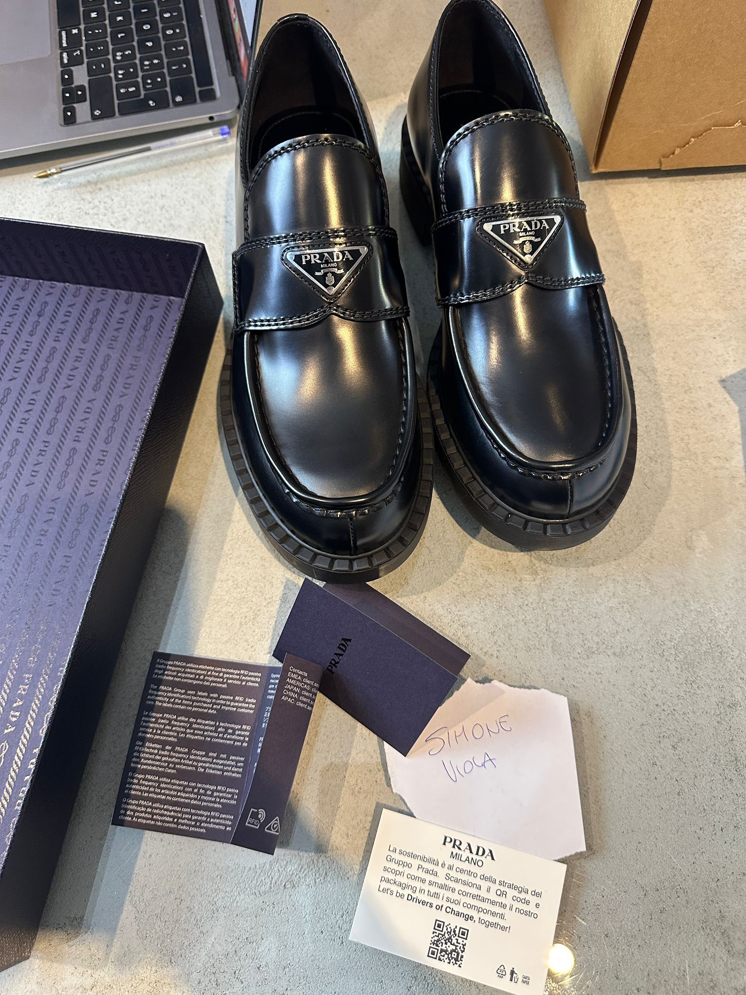 Prada Mocassino Spazzolato