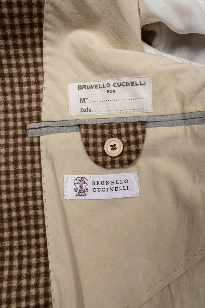 Brunello Cucinelli Brunello Cucinelli Men Jacket Blazer Check Slim-L, S1844 Size US L / EU 52-54 / 3 - 7 Thumbnail