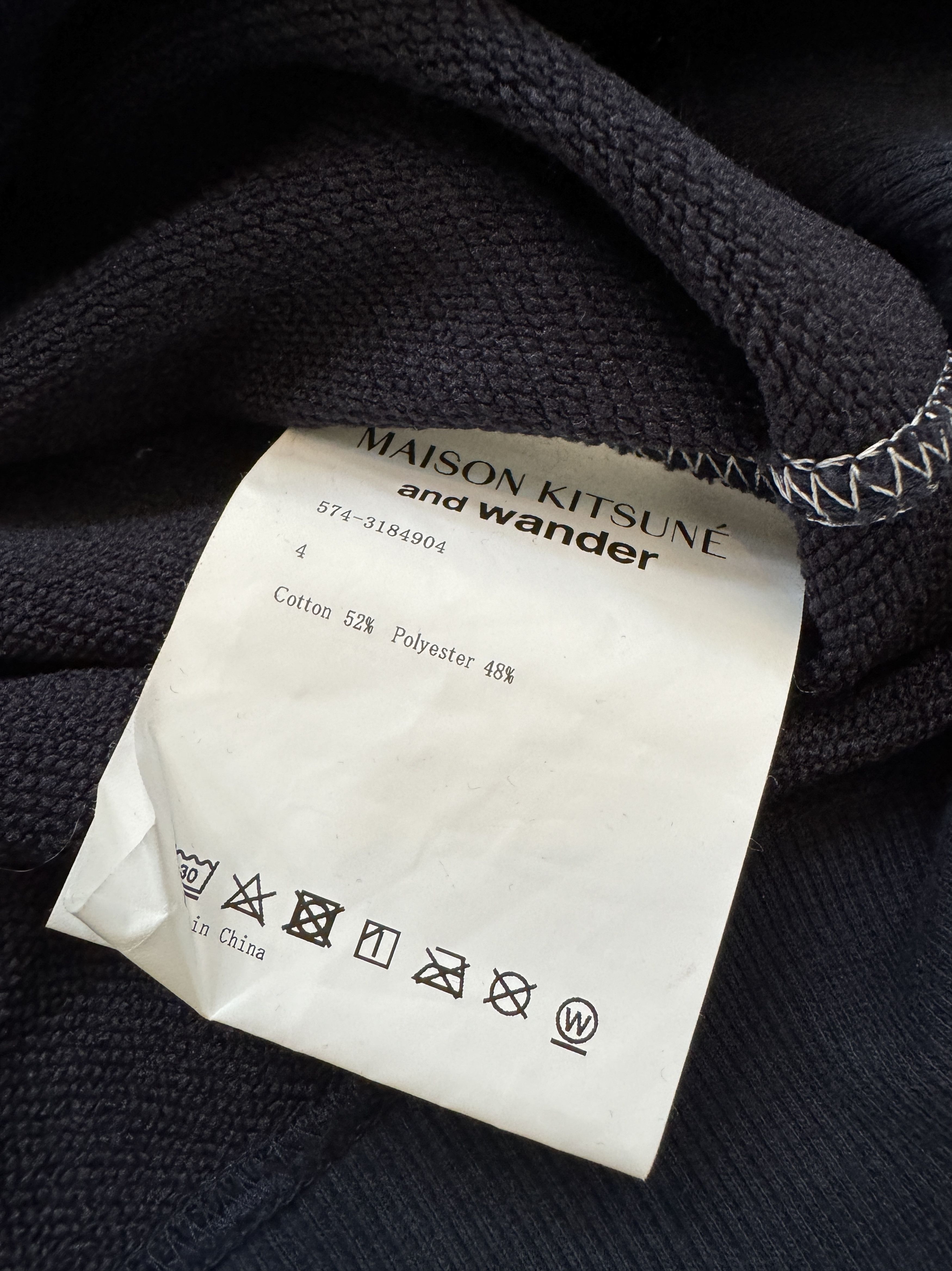And Wander × Maison Kitsune and wander x Maison Kitsune Fox Logo Crewneck Size US XL / EU 56 / 4 - 6 Thumbnail