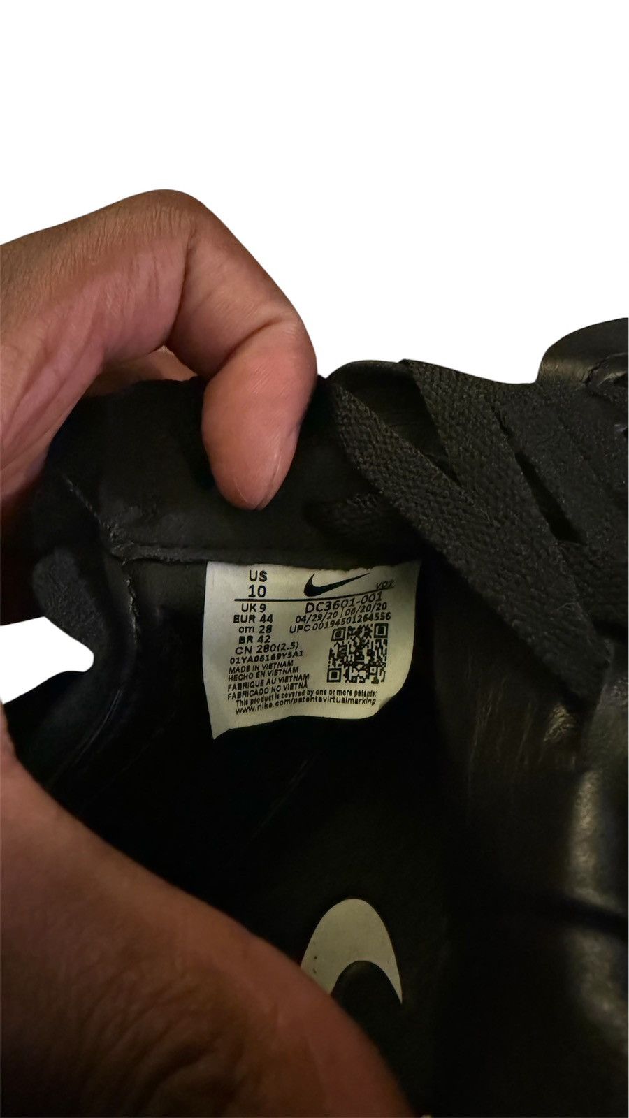 Comme des Garcons × Nike Comme Des Garçons Air Force One 1 Mid Black Size 10 Size US 10 / EU 43 - 14 Thumbnail