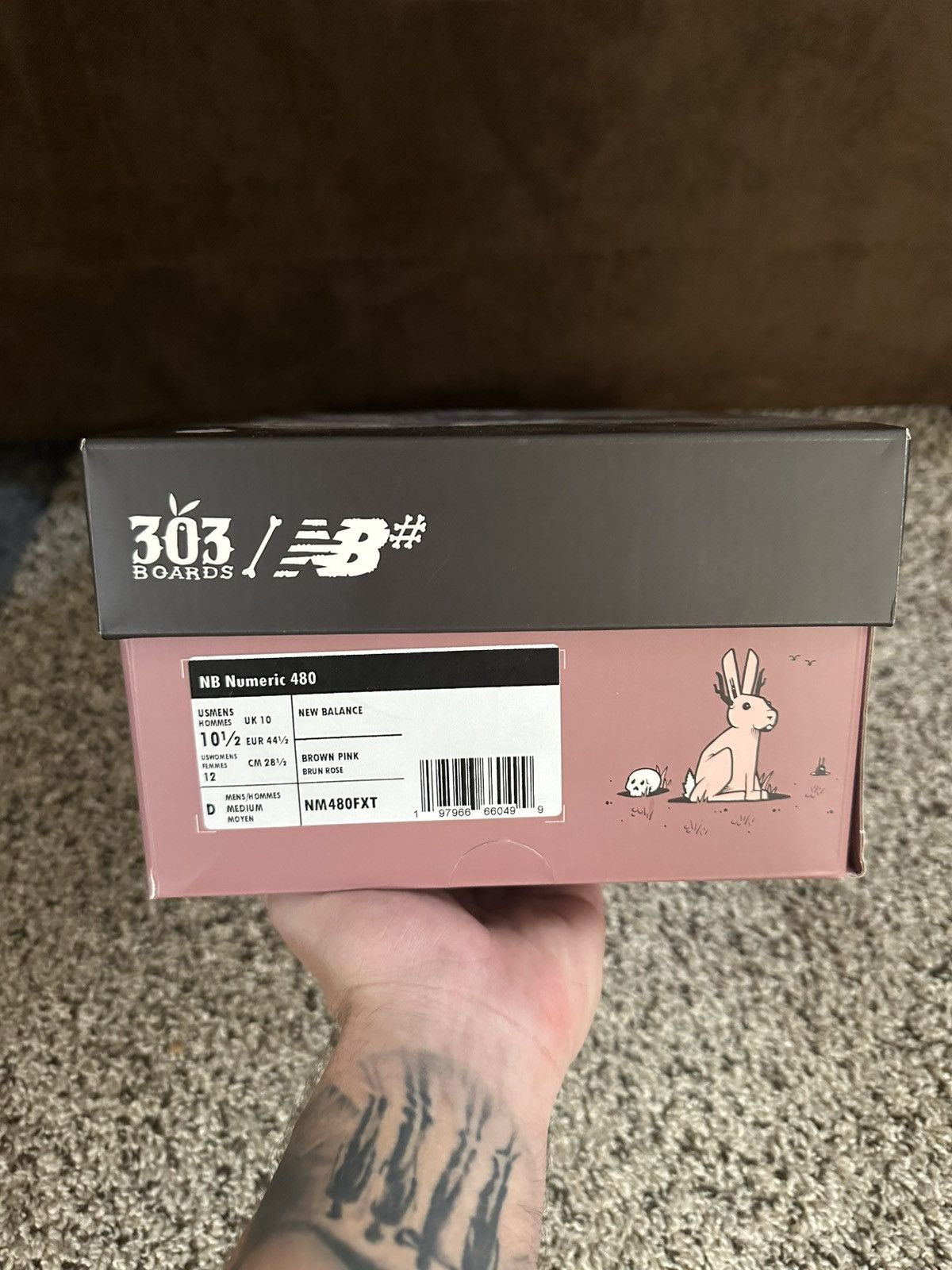 New Balance NB# x 303 x Jeremy Fish “480” Size US 10.5 / EU 43-44 - 11 Thumbnail