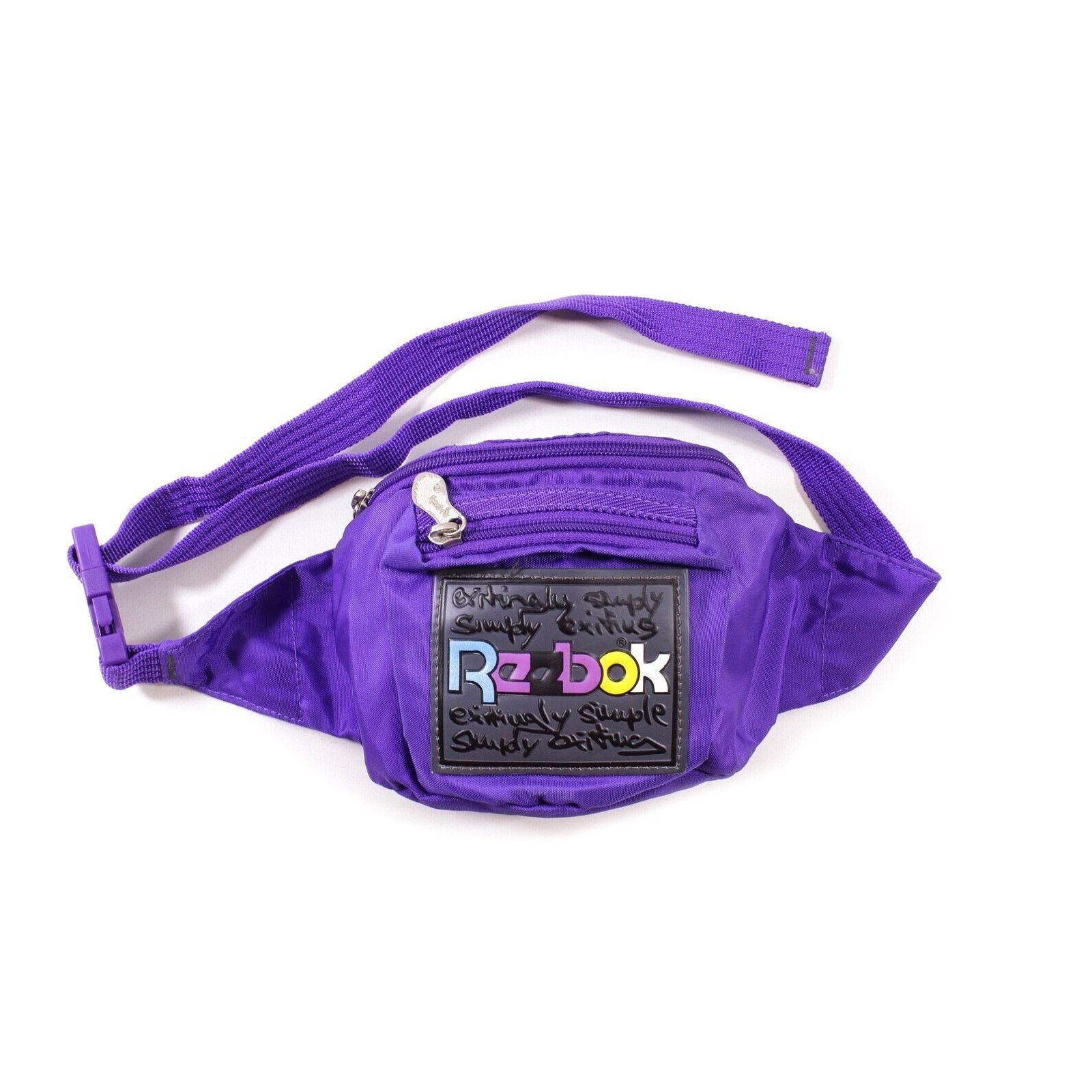Reebok Reebok Big Logo Purple Fanny Pack Vintage Hip Waist Bag Size ONE SIZE - 1 Thumbnail