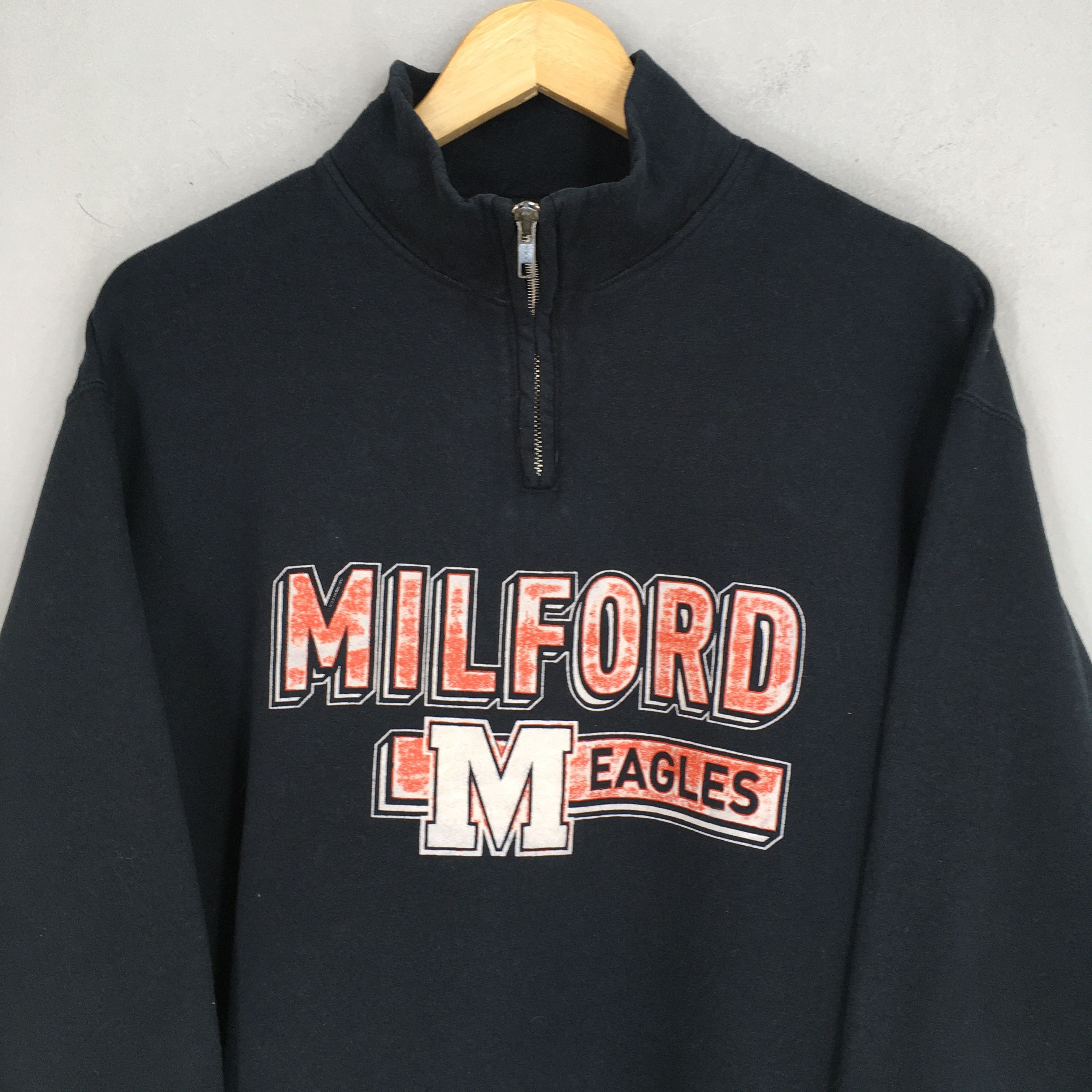 NCAA Vintage Milford Eagle High School Sweatshirt Large Size US L / EU 52-54 / 3 - 2 Thumbnail