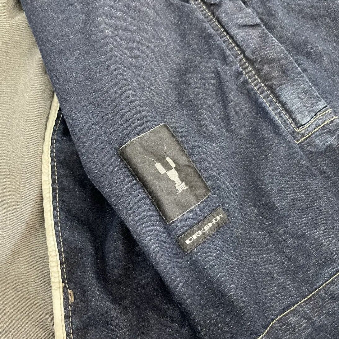 Rick Owens Drkshdw Rick Owens DRKSHDW Hustler Denim Jacket Size US XL / EU 56 / 4 - 5 Thumbnail