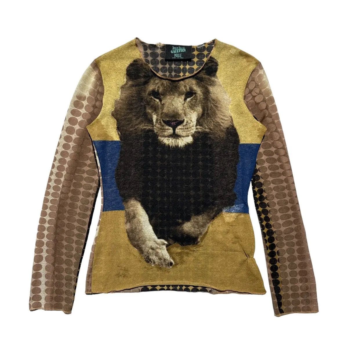 Jean Paul Gaultier Ss1996 Cyberbaba Lion mesh top jpg Size M / US 6-8 / IT 42-44 - 1 Preview