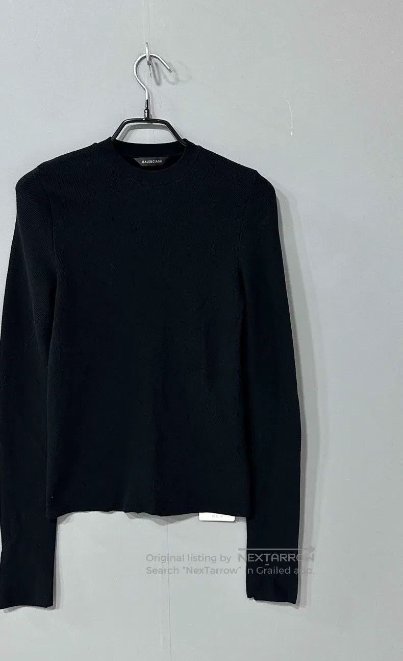 Balenciaga Balenciaga Sleeve Logo Knit Sweater Size US L / EU 52-54 / 3 - 3 Thumbnail