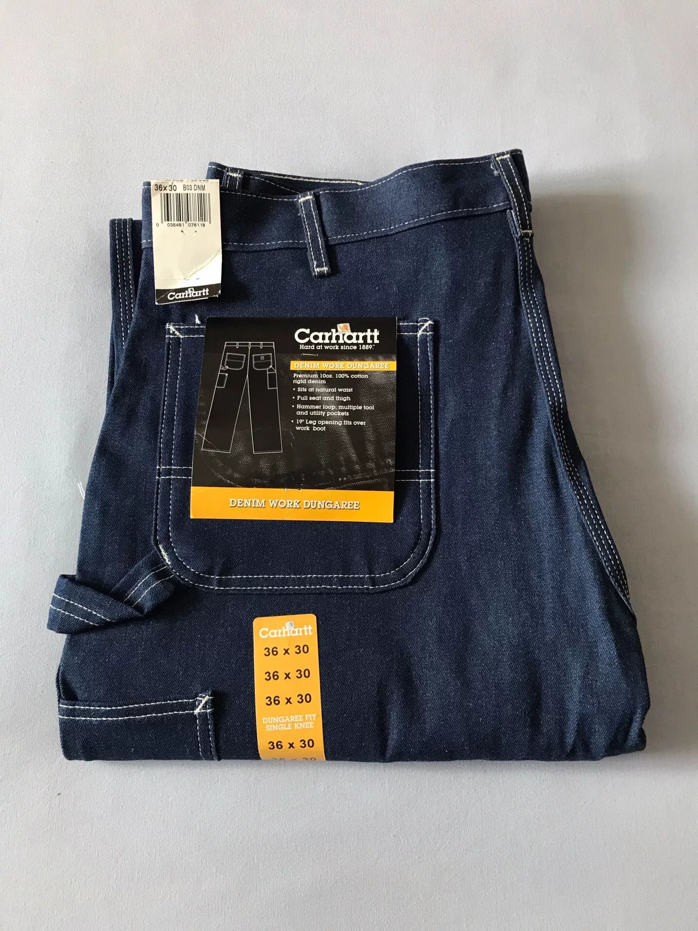 Carhartt Carhartt B03 Raw Denim Jeans W36L30 Size US 36 / EU 52 - 1 Thumbnail