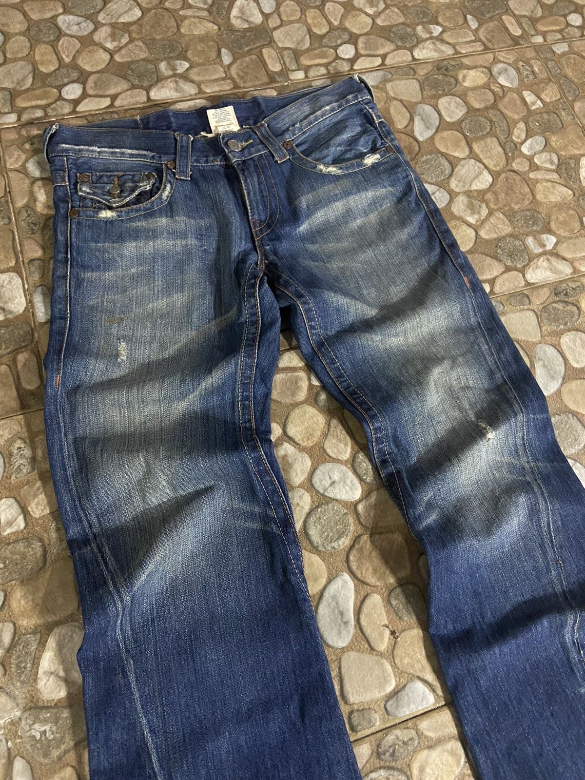 True Religion VTG TRUE RELIGION FLARE DENIM PANTS Size US 33 - 3 Thumbnail