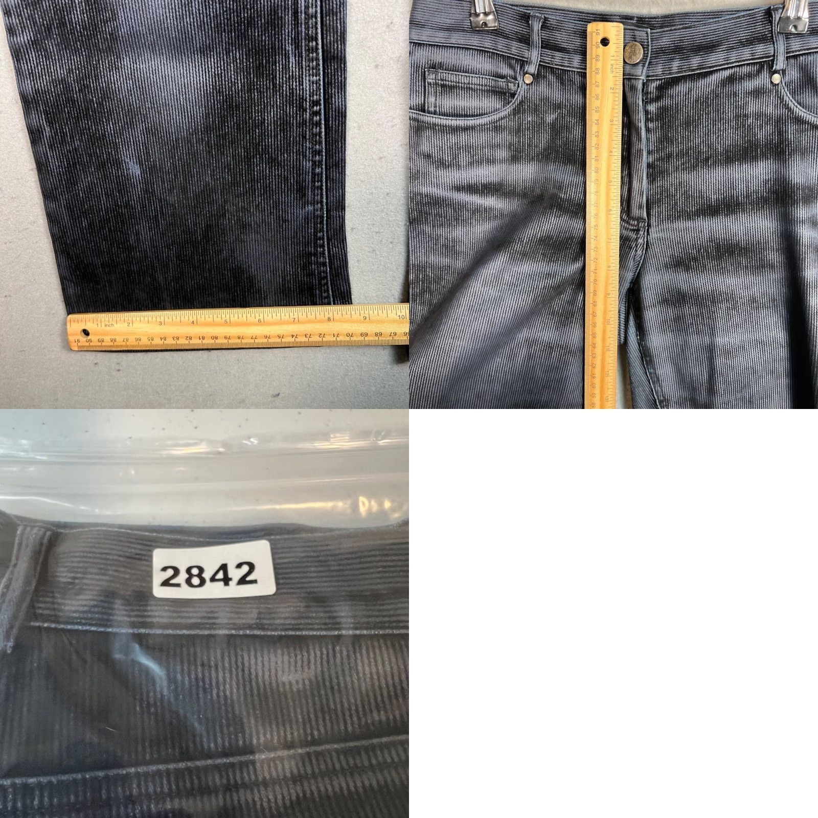 Elie Tahari Elie Tahari Womens Pants Bootcut Corduroy Blue Size 6 Size 28" / US 6 / IT 42 - 8 Thumbnail
