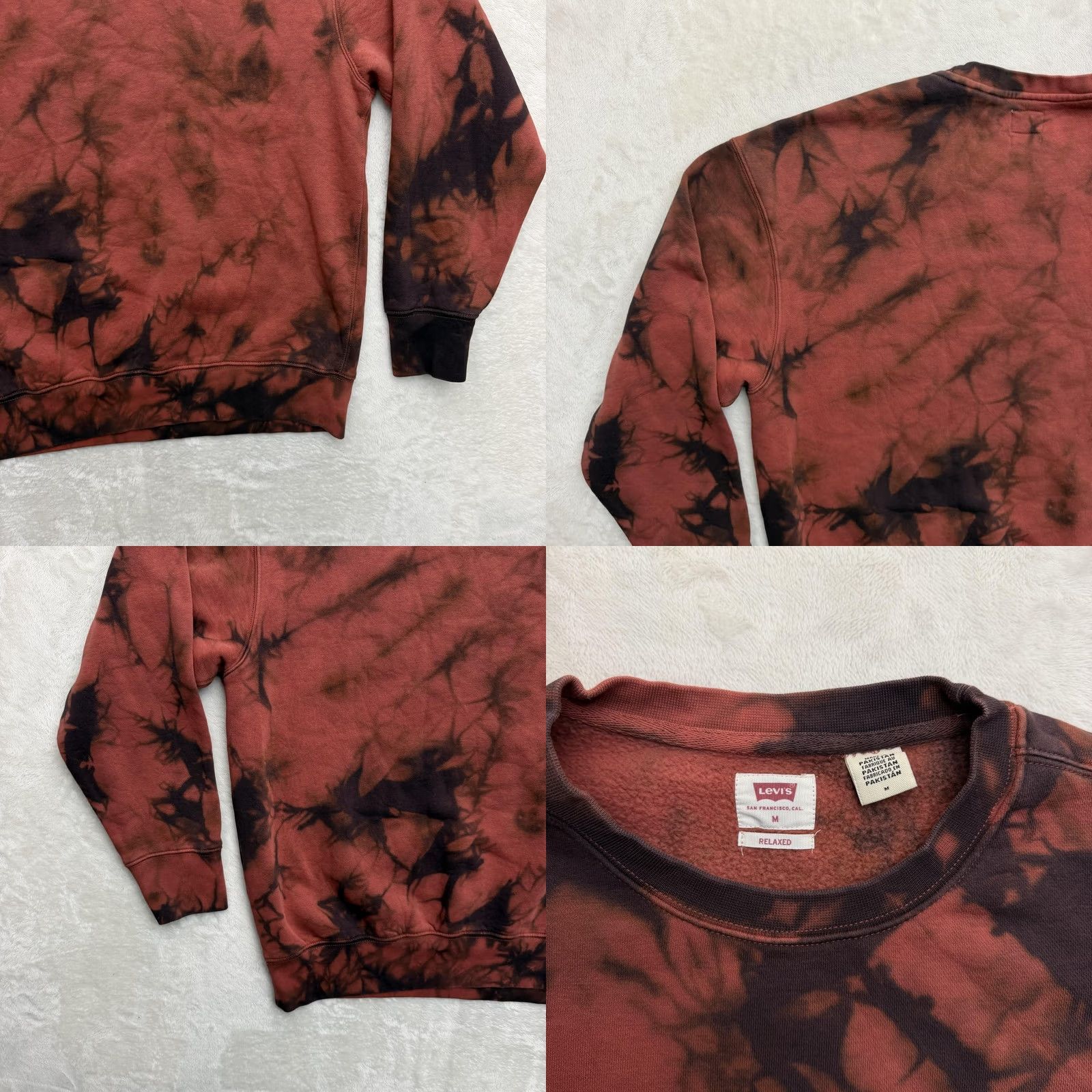 Levi's Levi's Sweatshirt Mens M Multicolor Tie Dye Fleece Pullover Logo Crewneck - Graphic Print, All Seasons, Long Sleeve, Cotton, Regular Fit Size US M / EU 48-50 / 2 - 9 Thumbnail