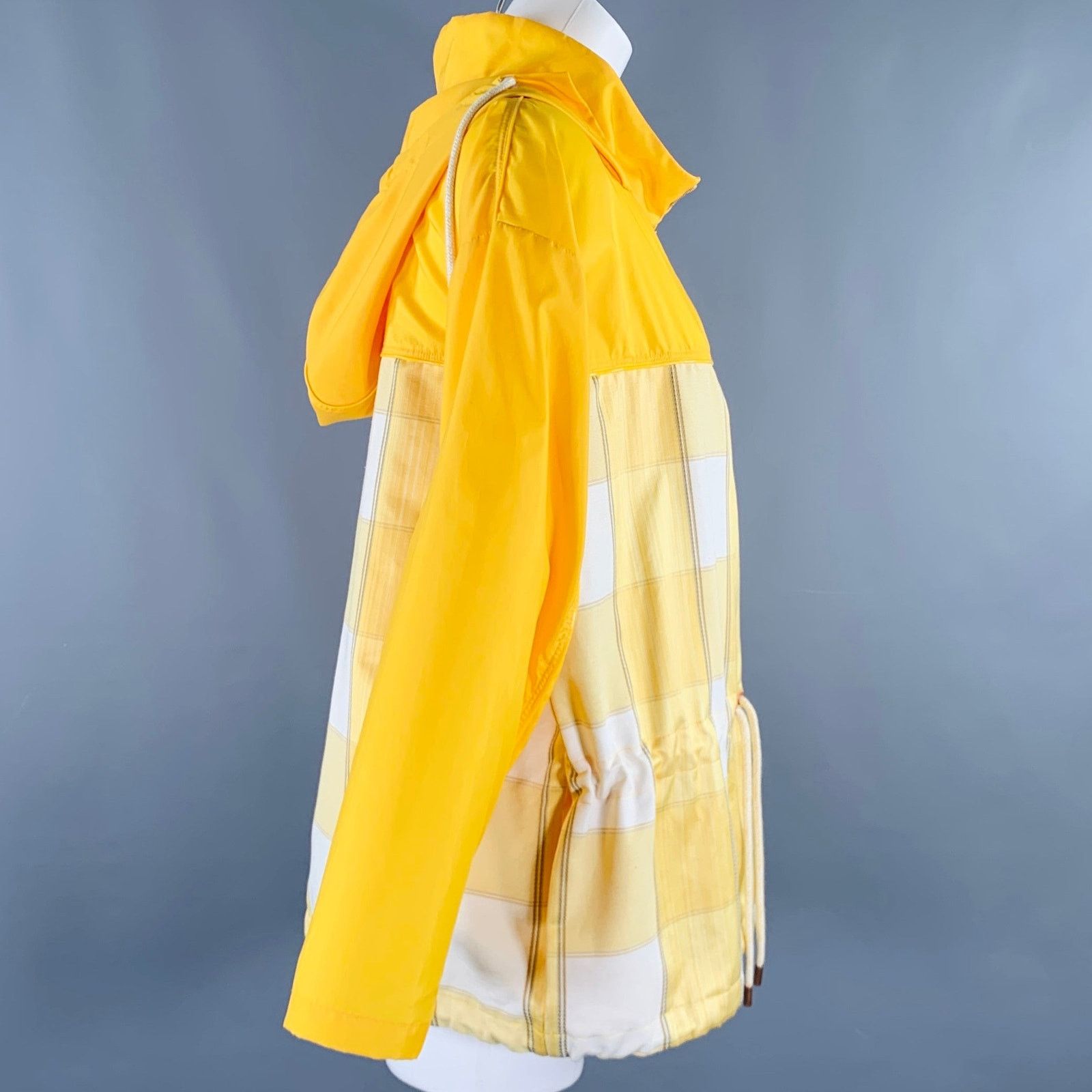 Other F.WORDS XS/S Yellow White Mixed Patterns Windbreaker Jacket Size XS / US 0-2 / IT 36-38 - 2 Thumbnail