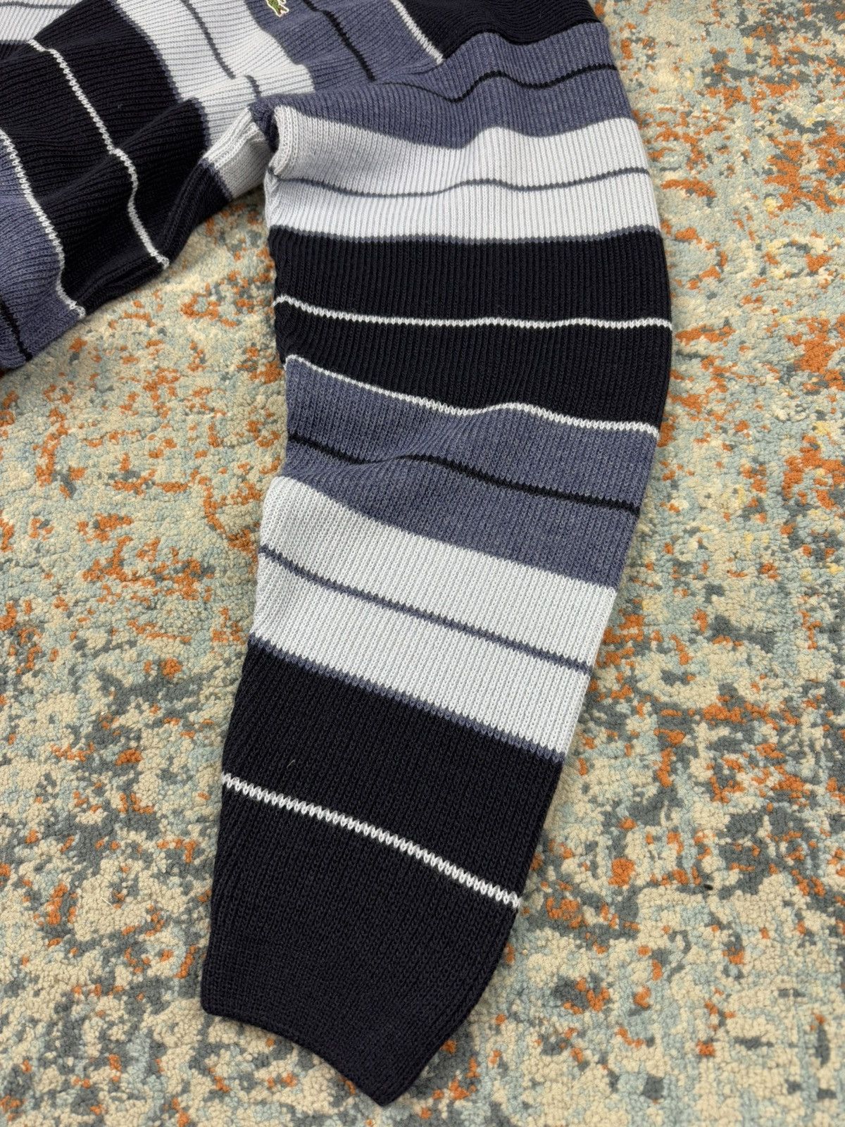 Lacoste × Vintage Vintage 90s DSWT! Lacoste striped sweater Size US XXL / EU 58 / 5 - 7 Thumbnail