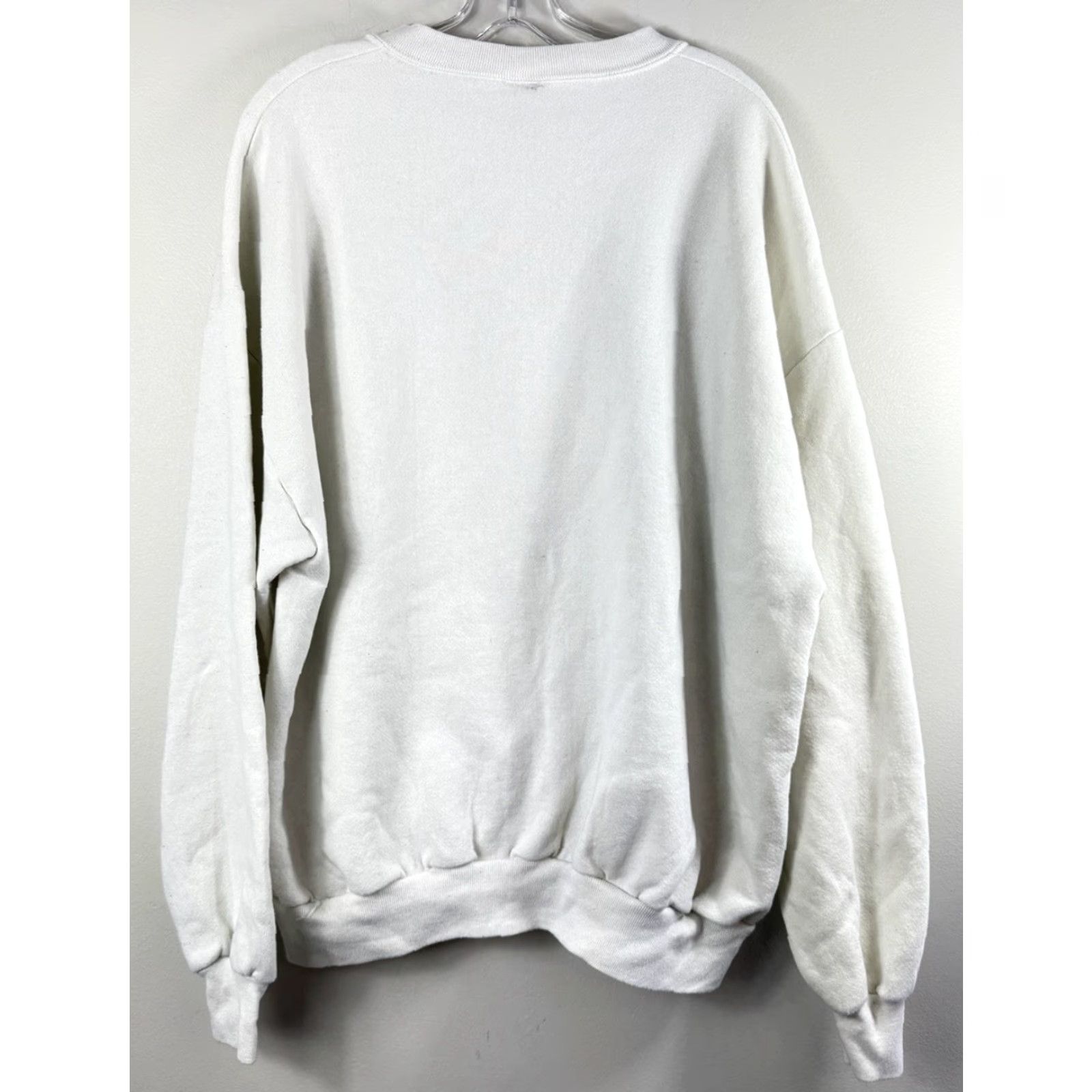 Jerzees Jerzees Vintage Wolf Eagle Graphic Print Pullover Sweatshirt Men’s 2XL White 90s Size US XXL / EU 58 / 5 - 4 Thumbnail