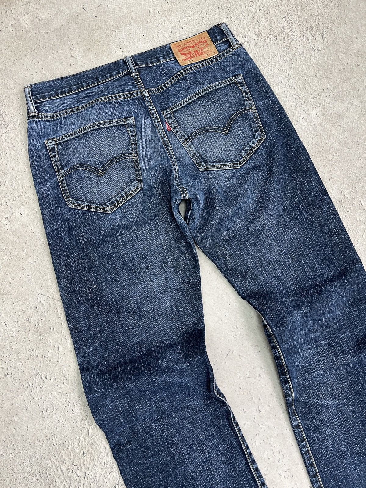 Levi's Vintage Levis 90s distressed denim jeans 501 retro style Size US 33 - 8 Thumbnail