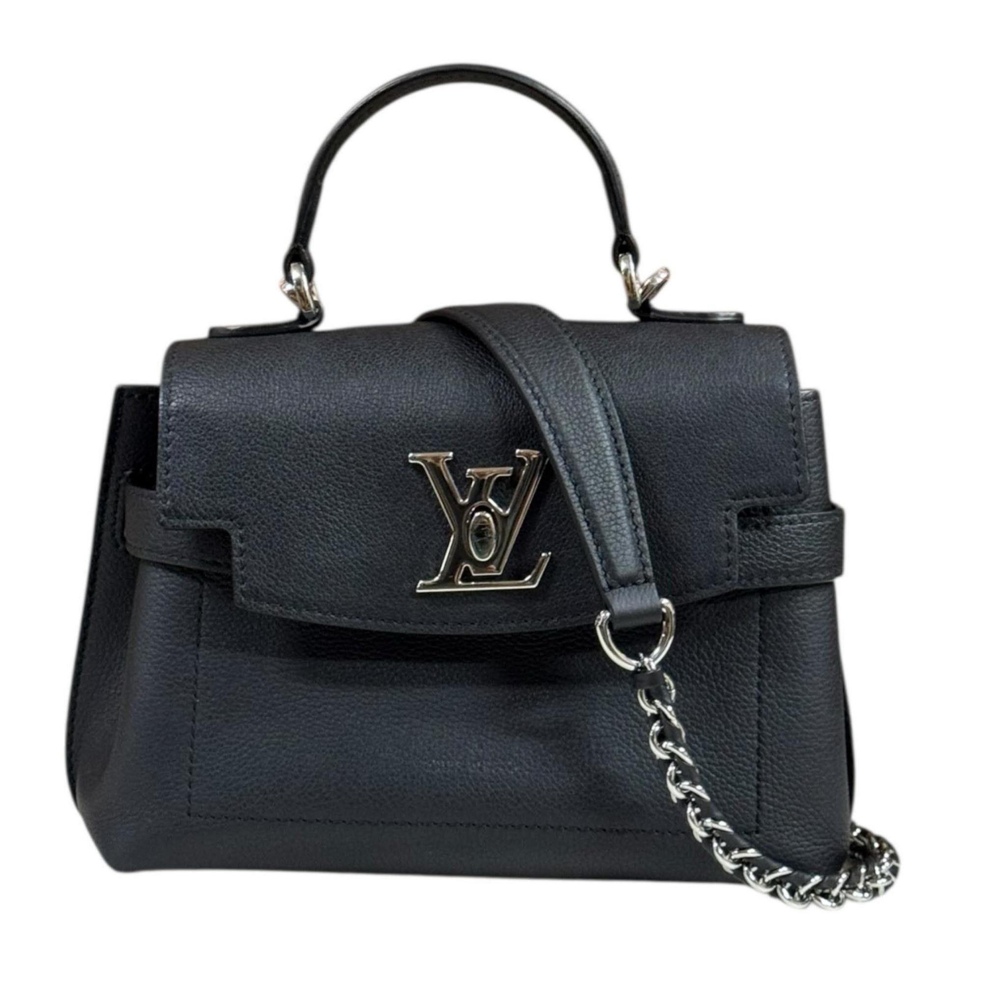 Louis Vuitton Louis Vuitton Lock Me Ever MINI Shoulder Bag, Leather, M20997, Black, Women's, LOUIS VUITTON Size ONE SIZE - 1 Thumbnail