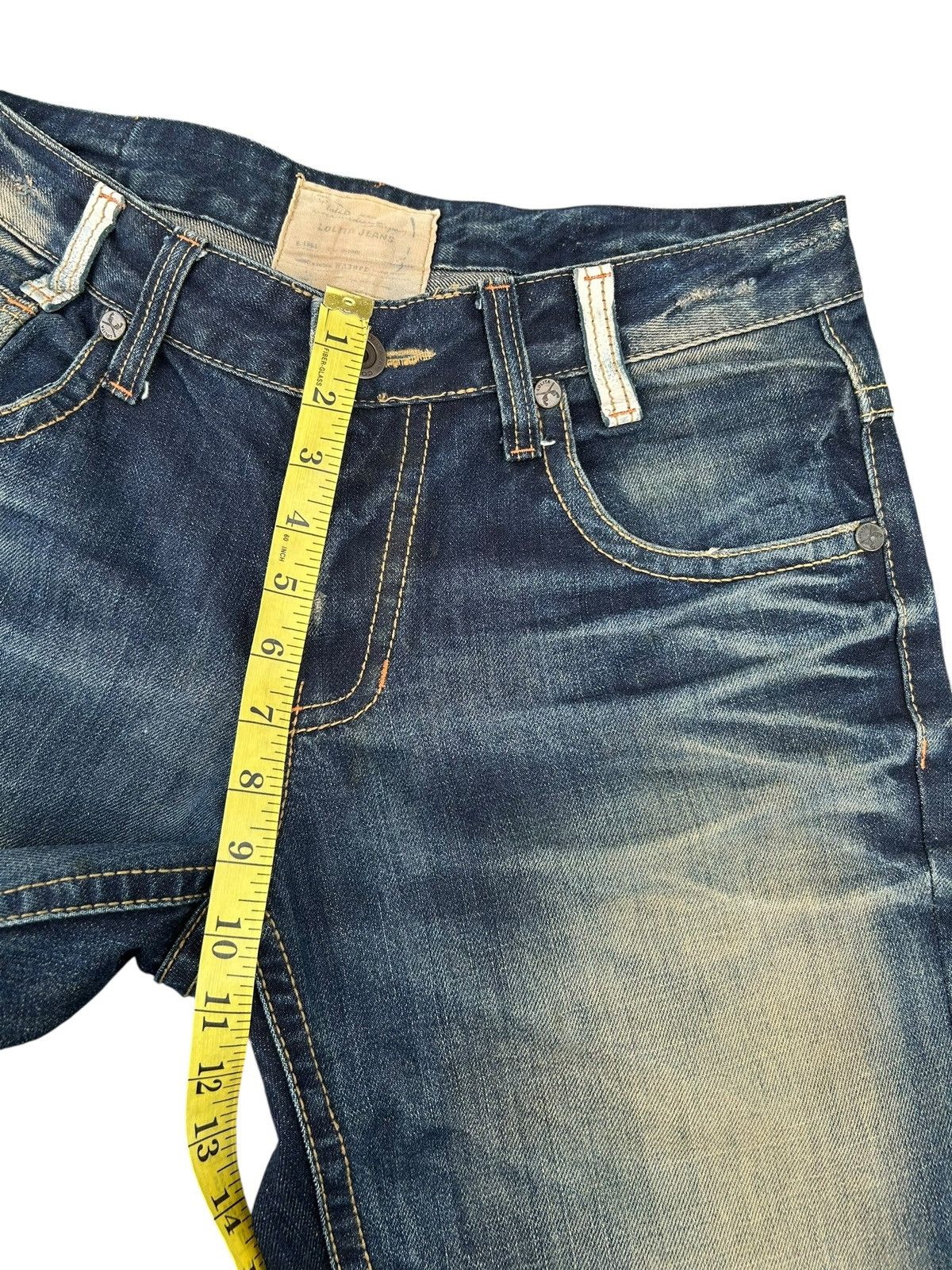 If Six Was Nine Lolita Buckle Back Japanese Brand Distressed Denim Jeans Size US 34 / EU 50 - 20 Thumbnail
