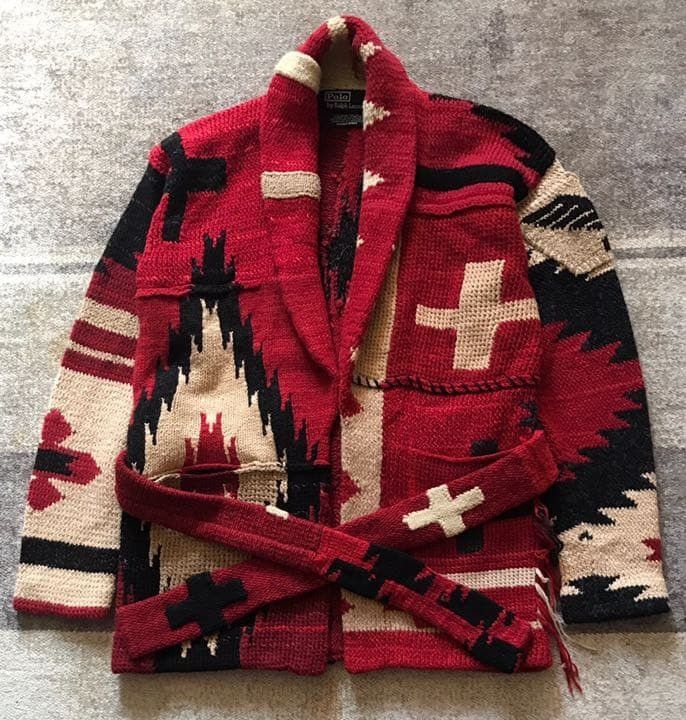 Polo Ralph Lauren Polo Ralph Lauren Native Pattern Knit Gown Cardigan Size S Size US S / EU 44-46 / 1 - 2 Thumbnail
