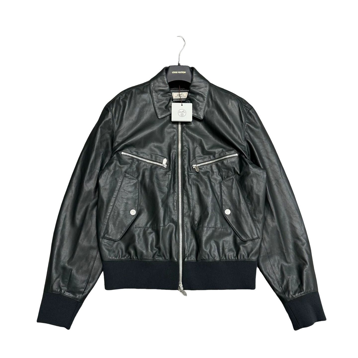 Hermes Hermes Calfskin Leather Jacket 50 Size US M / EU 48-50 / 2 - 1 Thumbnail