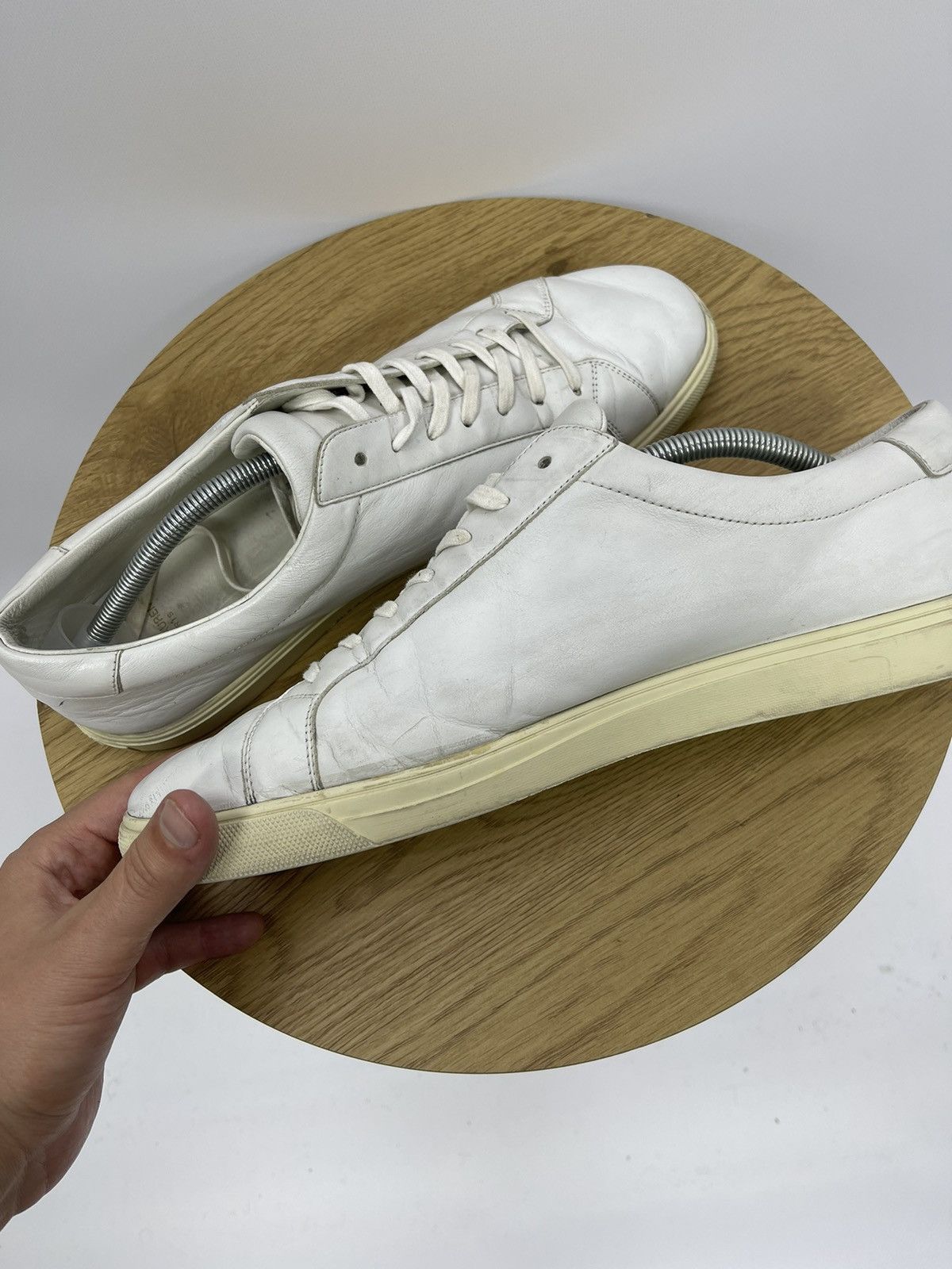 Saint Laurent Paris Saint Laurent Paris Sneakers Size 46 White DB 606833 Italy Size US 13 / EU 46 - 6 Thumbnail