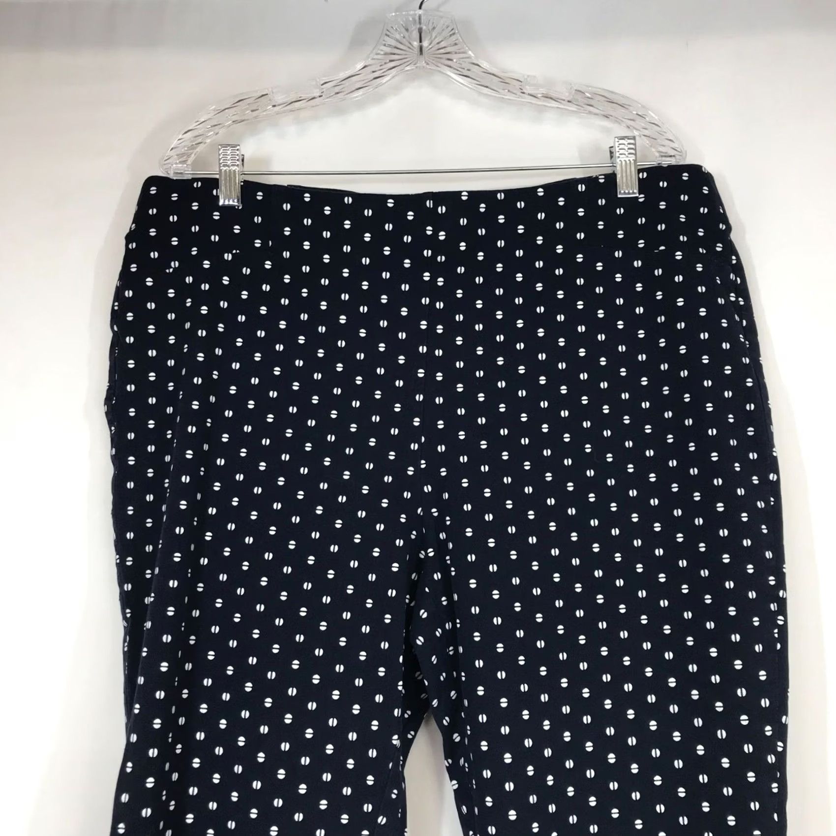 Vintage CHICO'S NAVY ELASTIC WAIST PULL-ON AKLE PANT WOMEN'S 3 Size 26" / US 2 / IT 38 - 2 Thumbnail