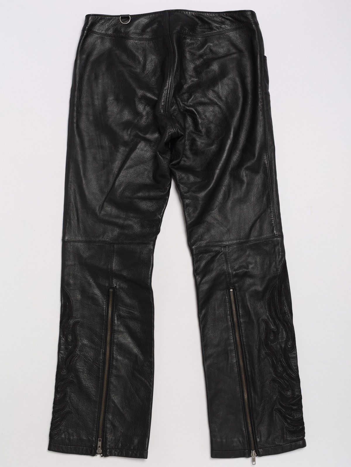 Harley Davidson Harley Davidson Motor Biker Leather Pants Black zip Size 28" / US 6 / IT 42 - 2 Thumbnail