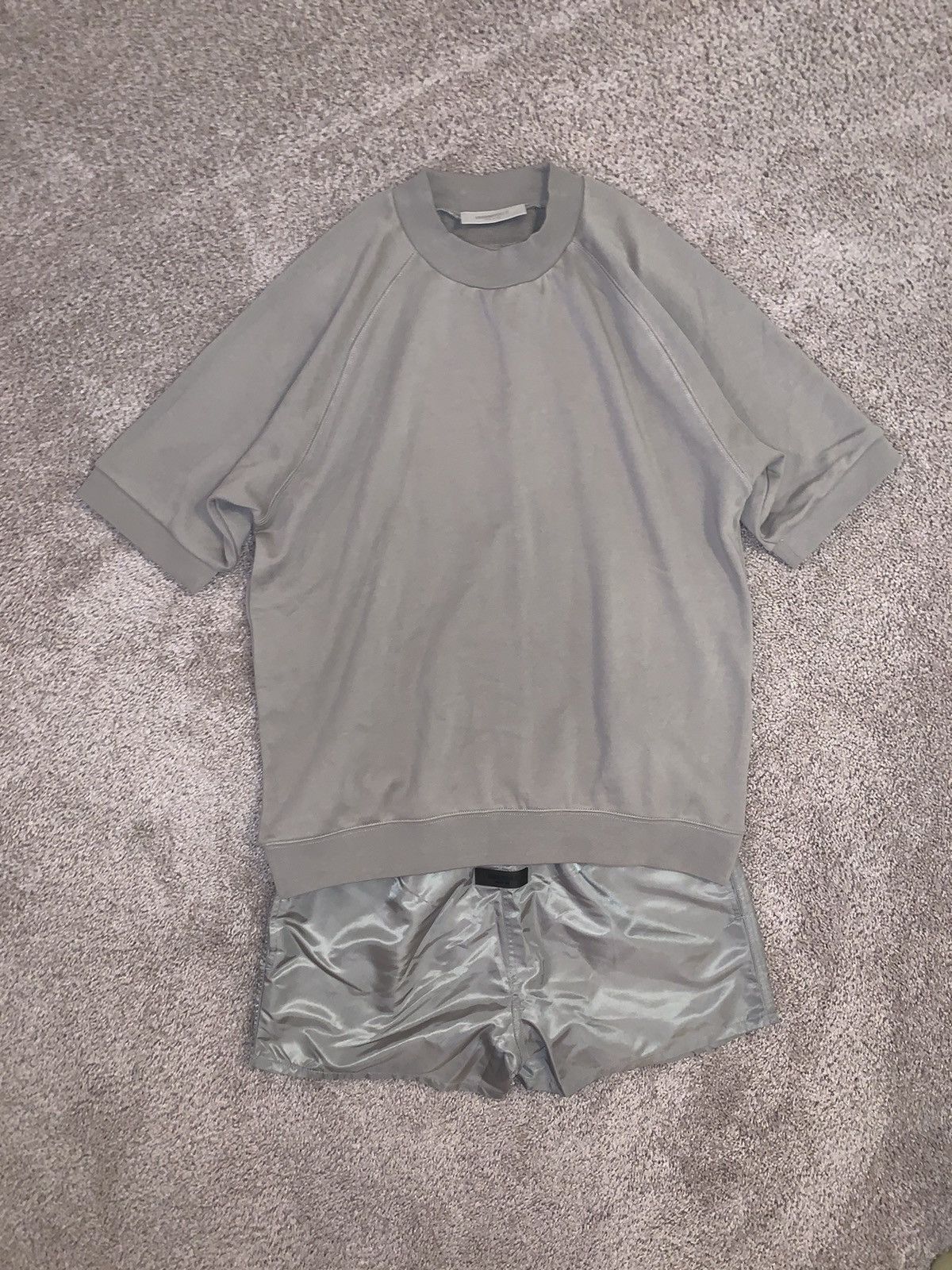 image of Essentials Loungewear Bundle - Loopback Ringer + Shorts in Dark Sand, Men's (Size Large)