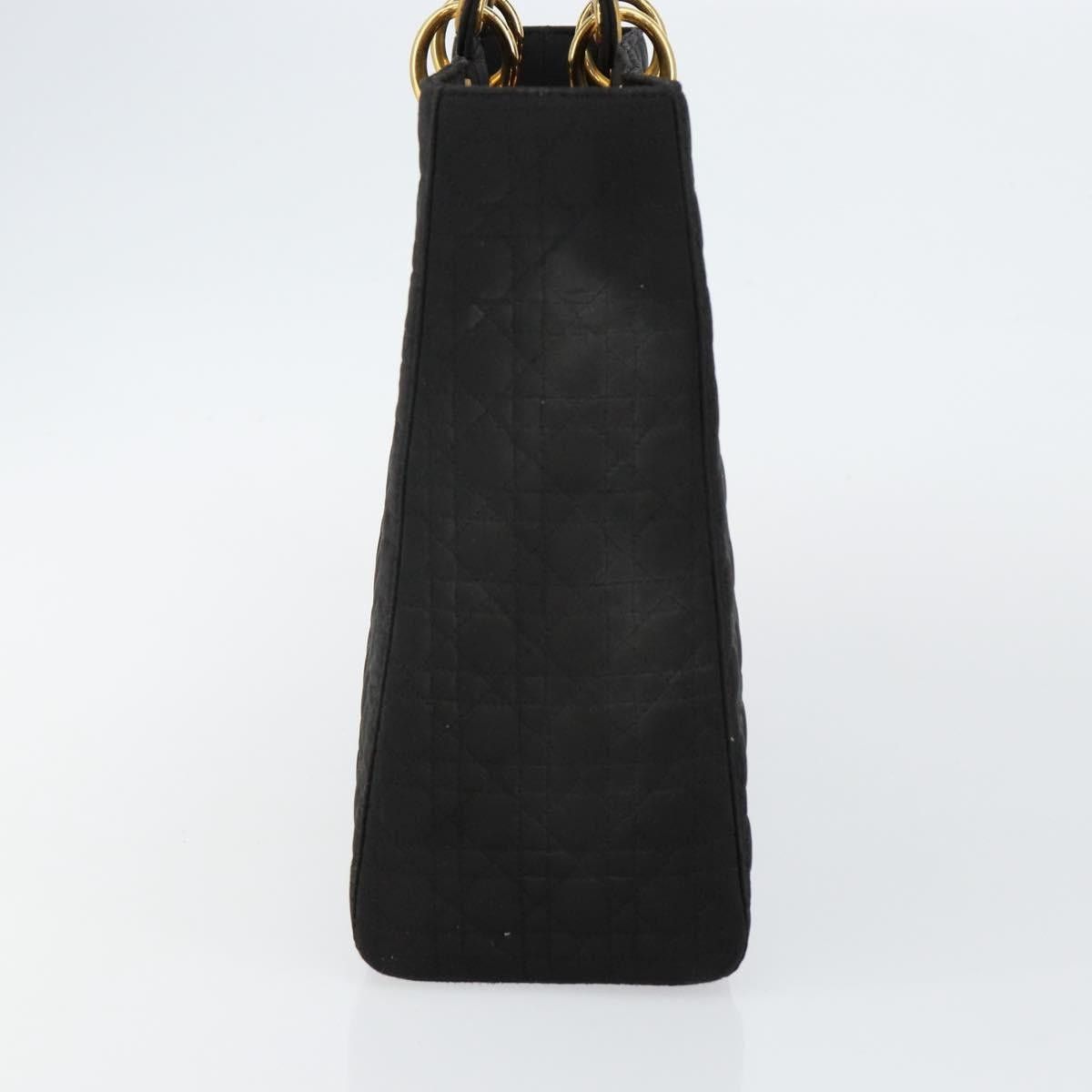 Dior DIOR Canage Hand Bag Nylon Black Gold Size ONE SIZE - 4 Thumbnail