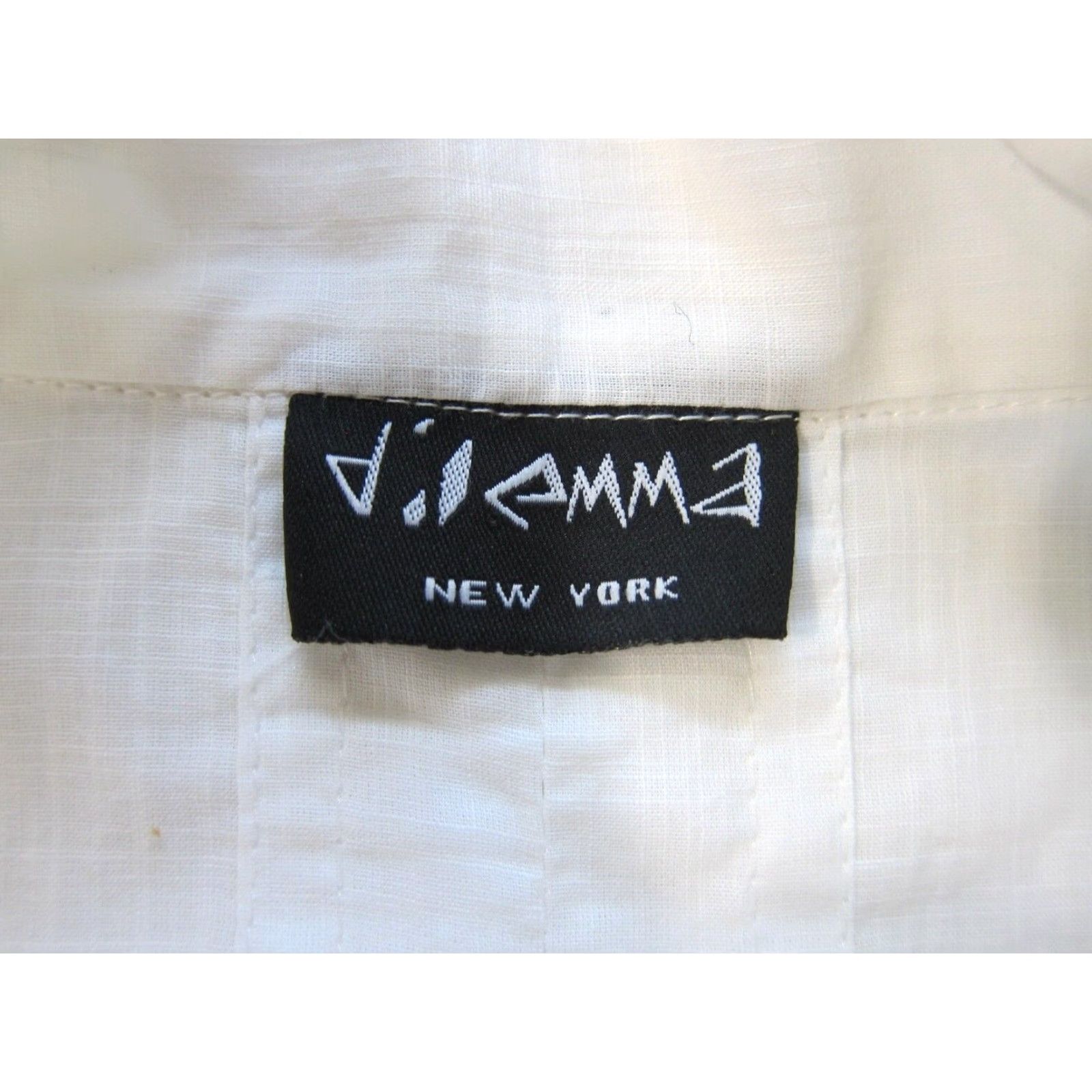 Vintage Vintage Dilemma Art Cotton White Hand Painted Floral Button Down Blouse L-XL - Women Shirt Size L / US 10 / IT 46 - 3 Thumbnail
